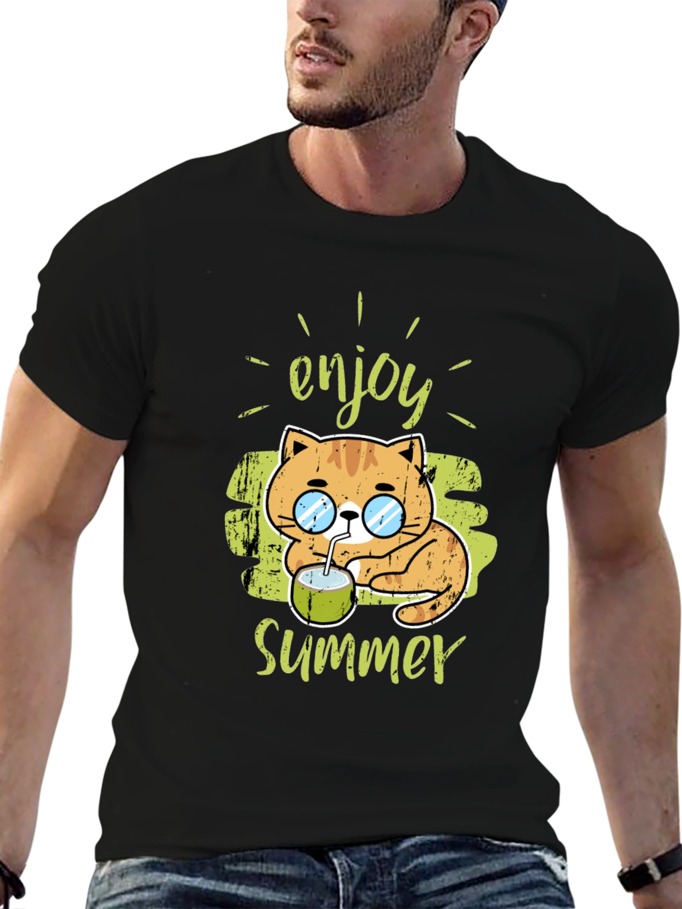 Enjoy Summer Cat Tee