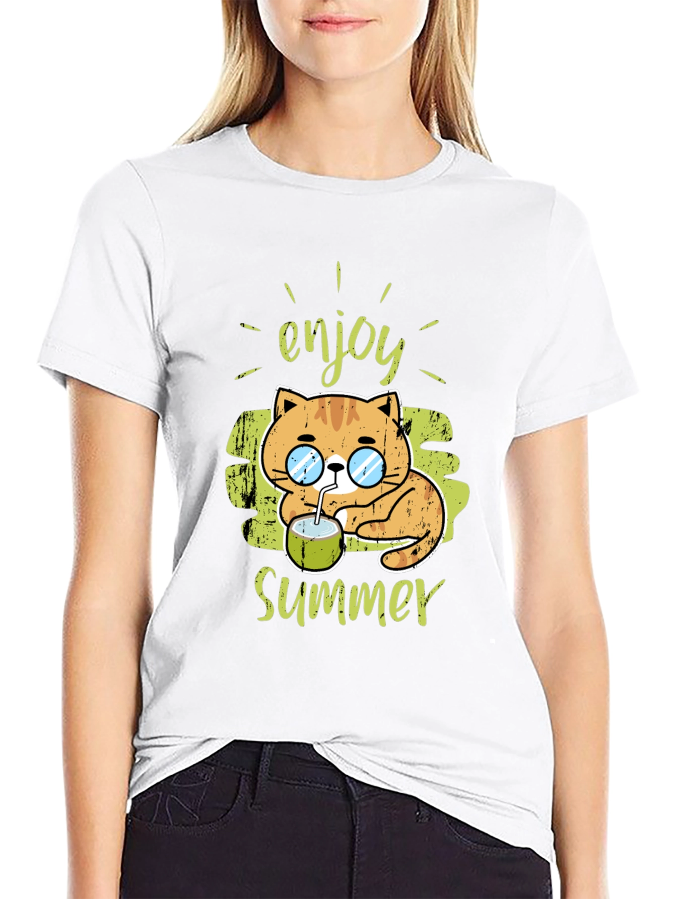 Enjoy Summer Cat Tee