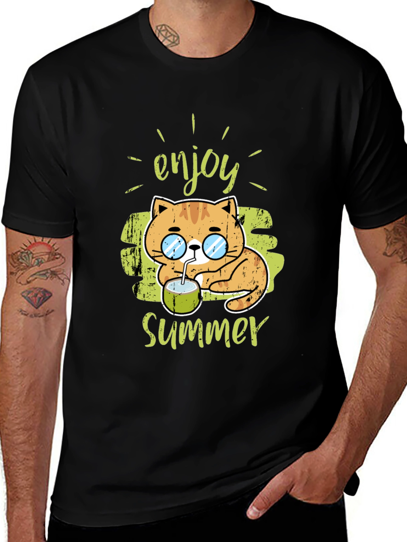 Enjoy Summer Cat Tee