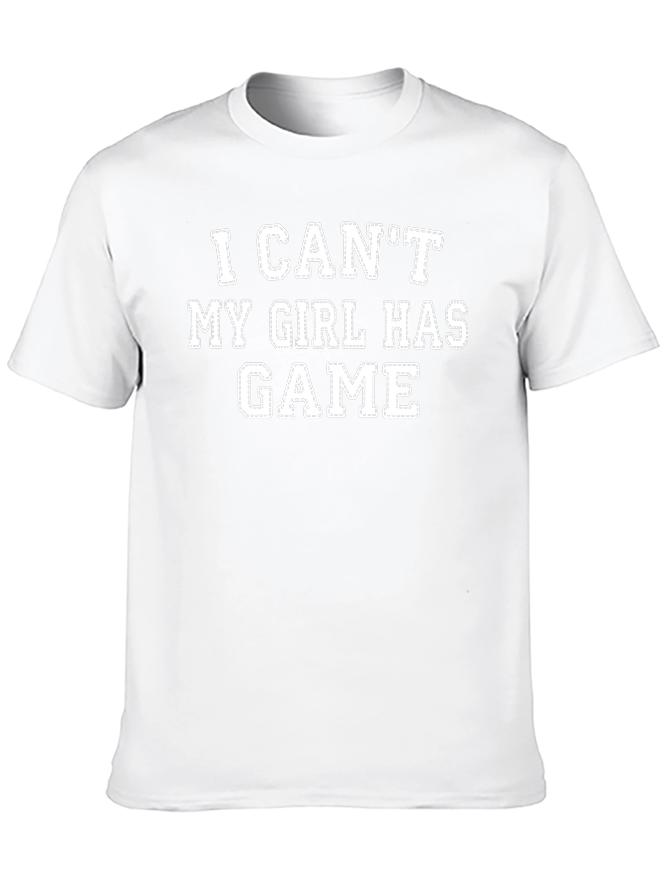 Funny My Girl Has Game Black T-Shirt