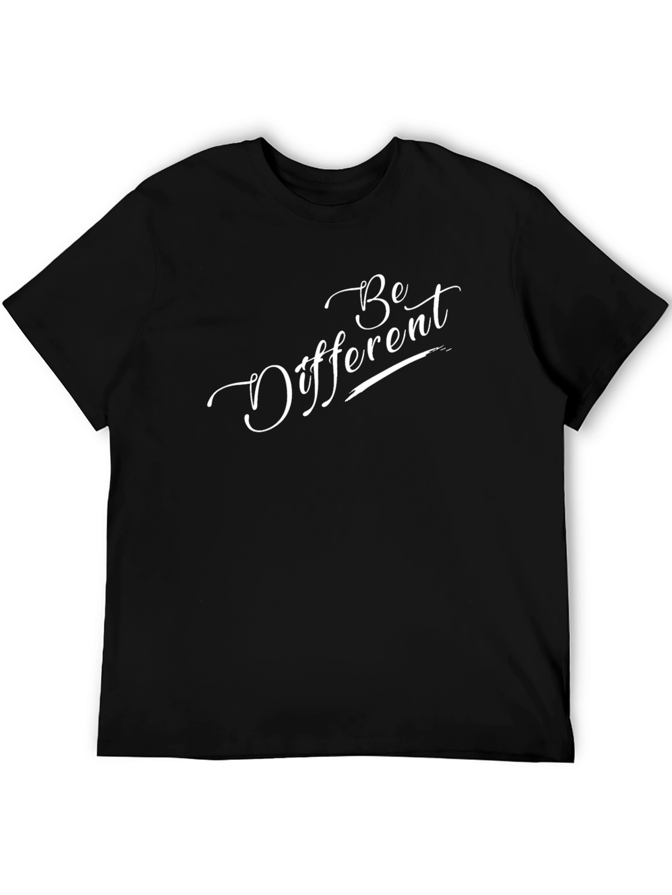 Be Different Black Graphic Tee