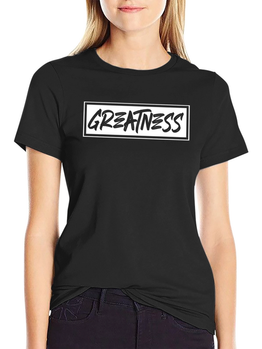 Greatness Black T-Shirt Graphic Tee