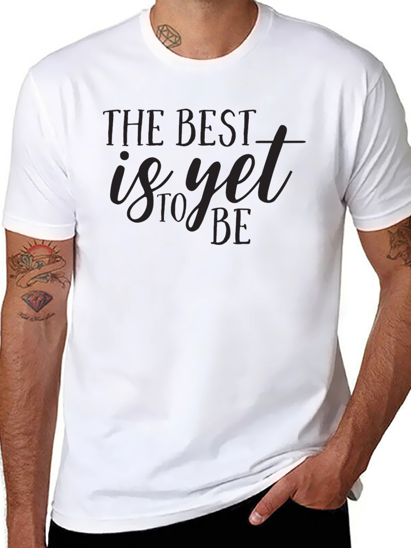 The Best Is Yet To Be Black Graphic Tee