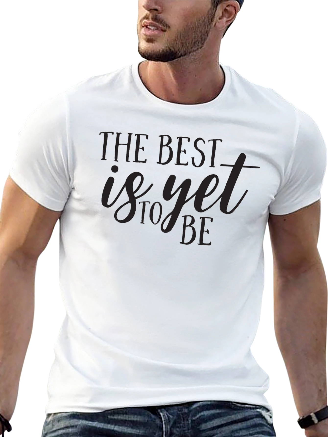 The Best Is Yet To Be Black Graphic Tee