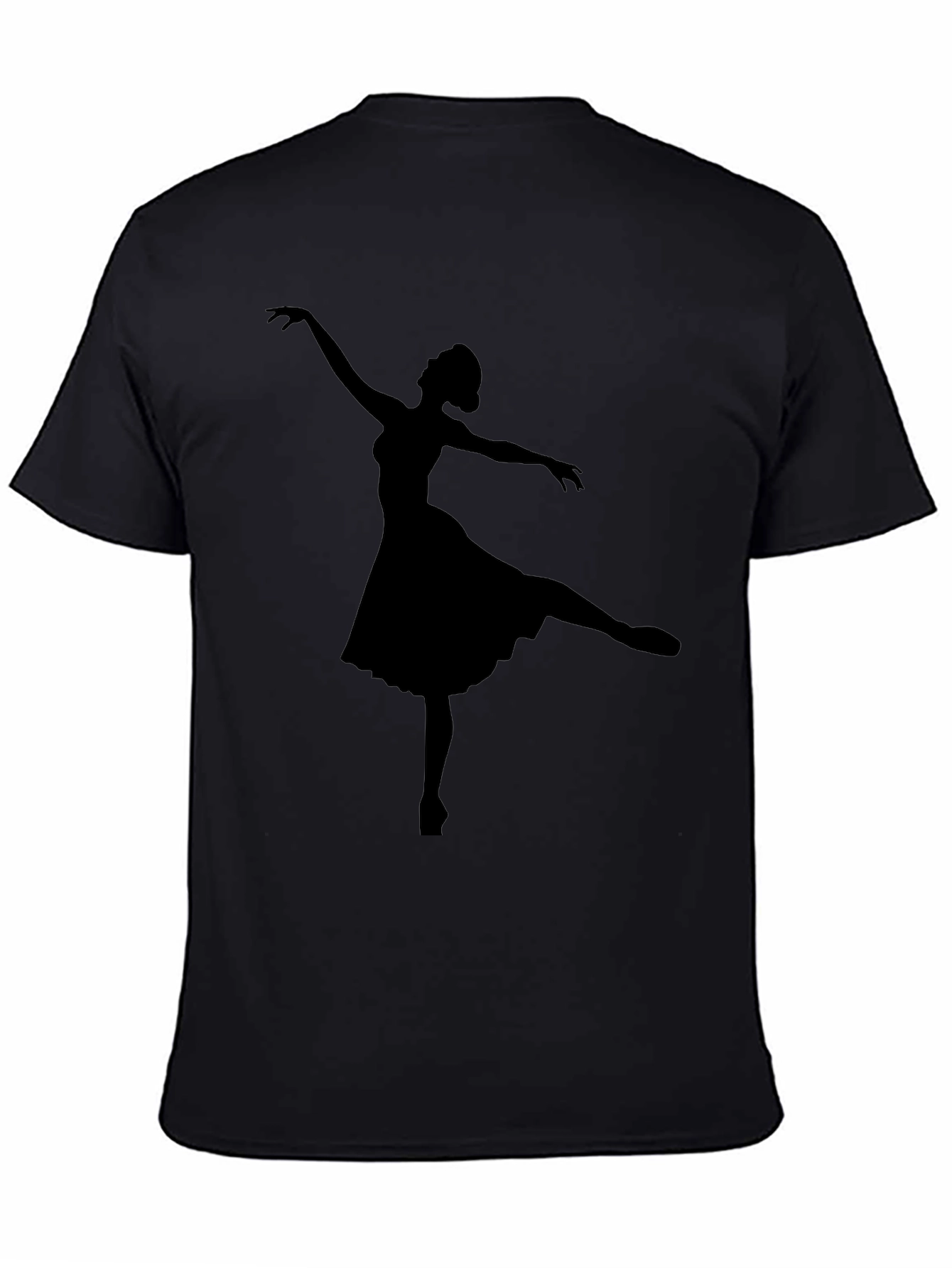 Ballerina Silhouette Black T-Shirt