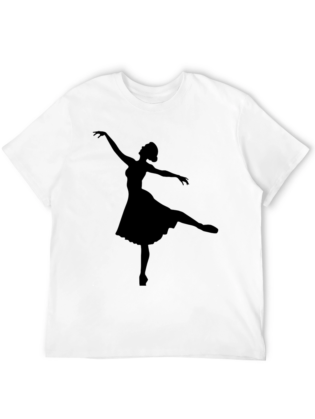 Ballerina Silhouette Black T-Shirt