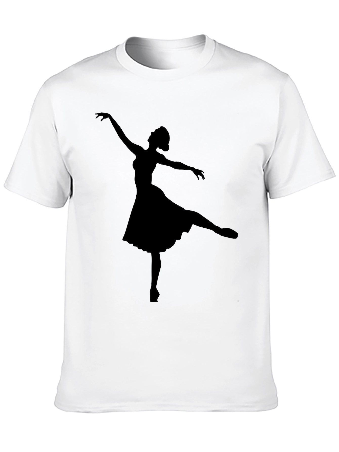 Ballerina Silhouette Black T-Shirt