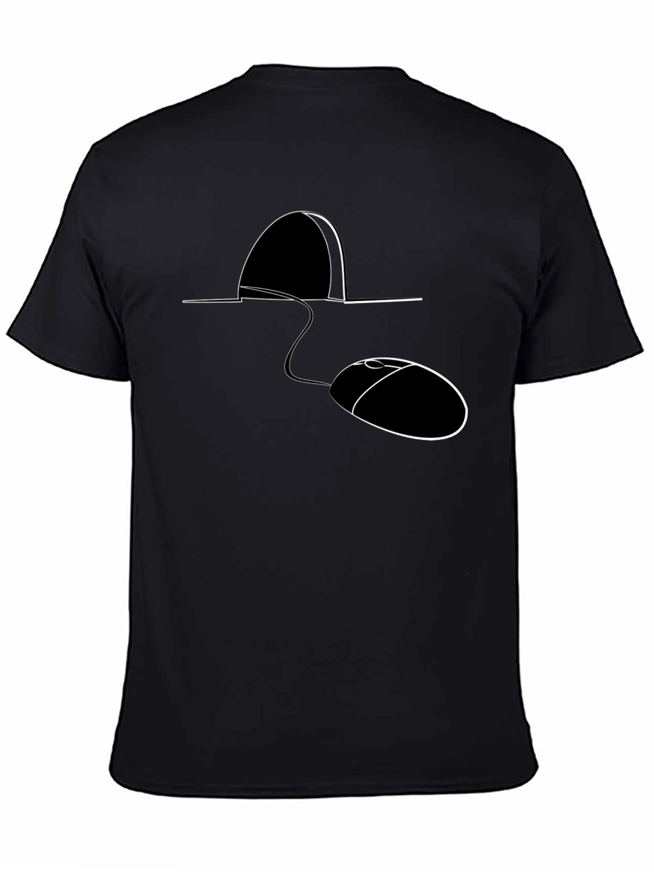 Mouse Hole Computer Mouse T-Shirt