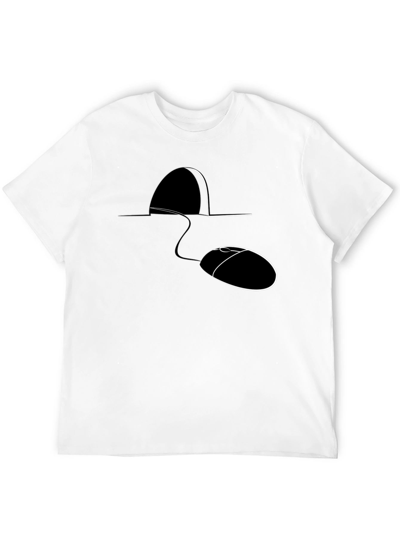 Mouse Hole Computer Mouse T-Shirt