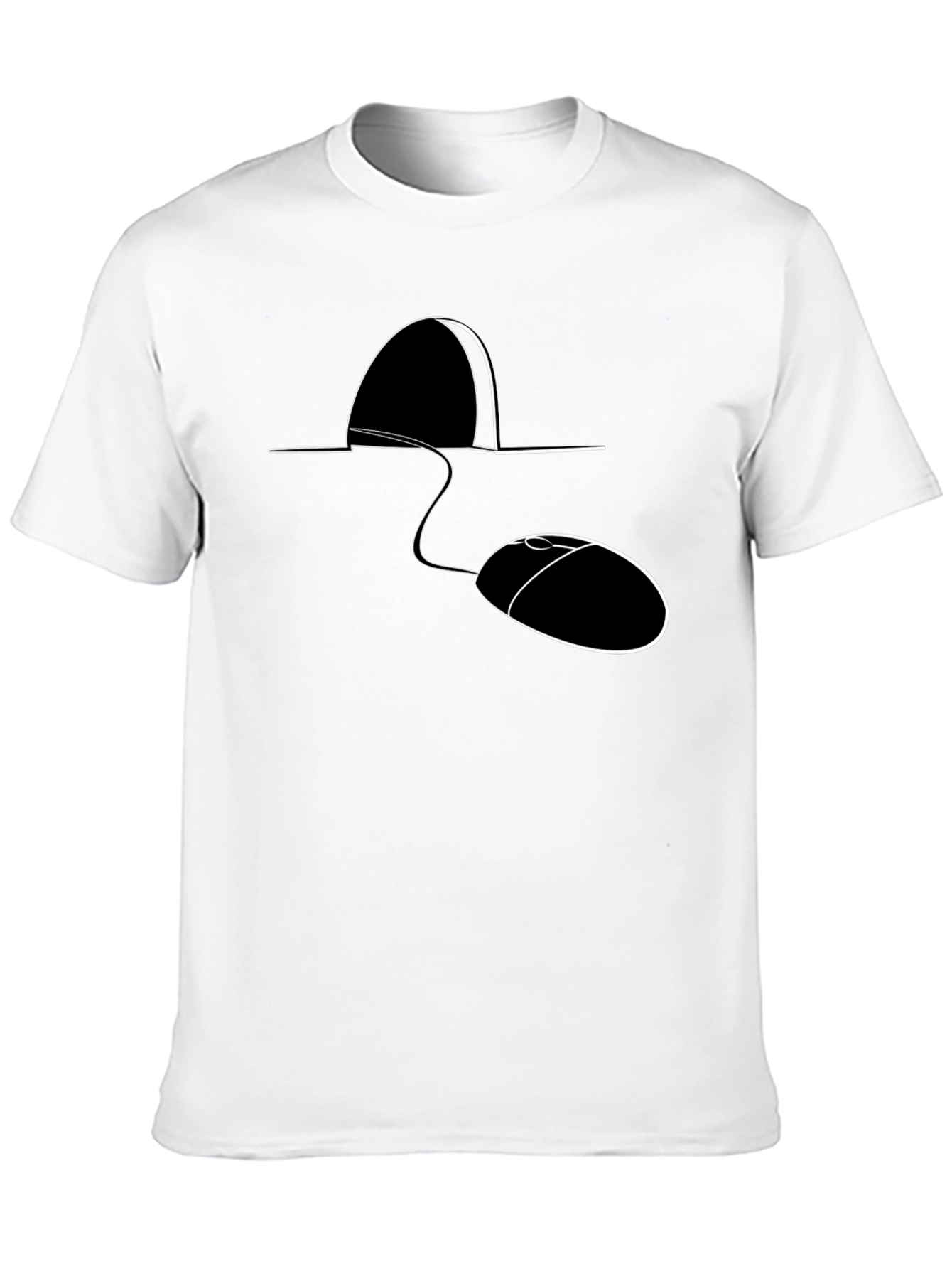 Mouse Hole Computer Mouse T-Shirt