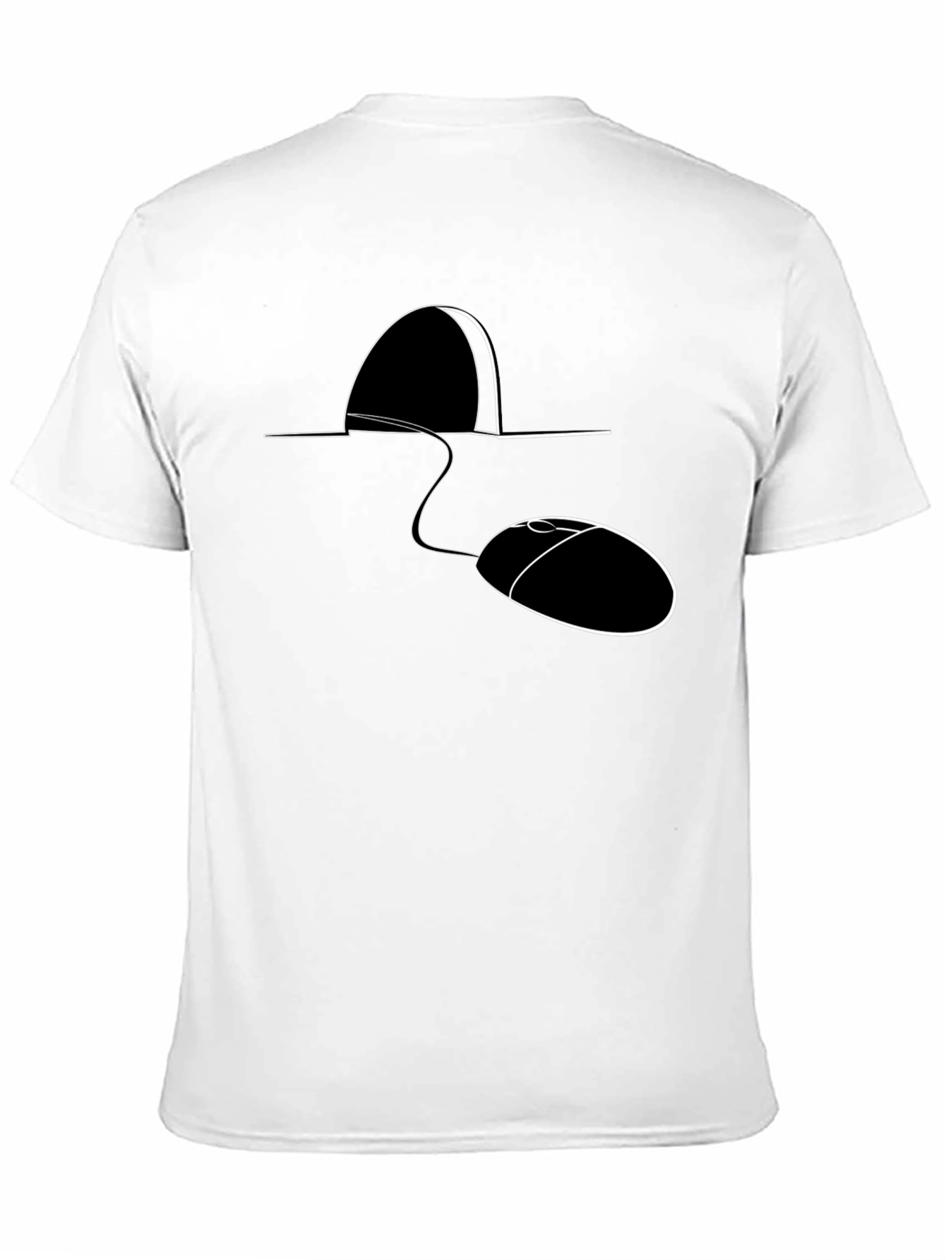 Mouse Hole Computer Mouse T-Shirt