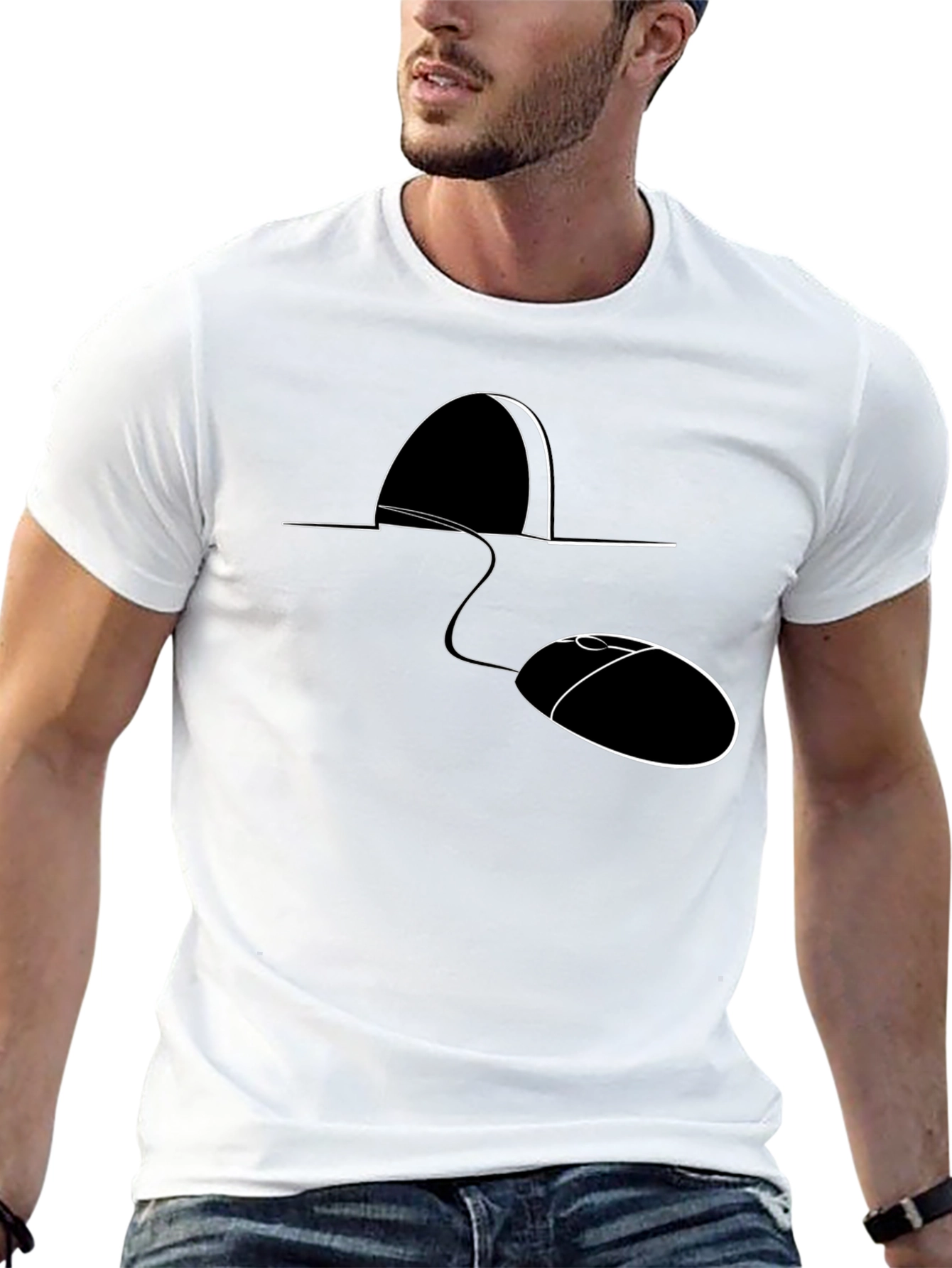 Mouse Hole Computer Mouse T-Shirt