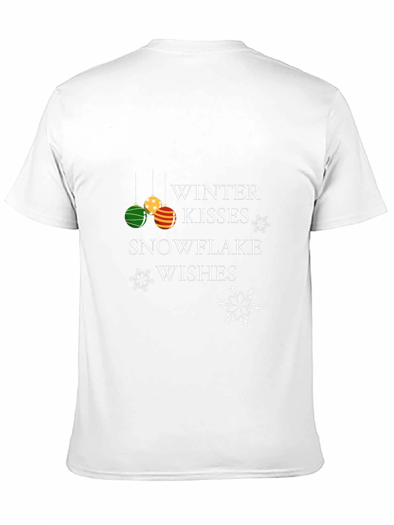 Winter Kisses Snowflake Wishes Christmas T-Shirt