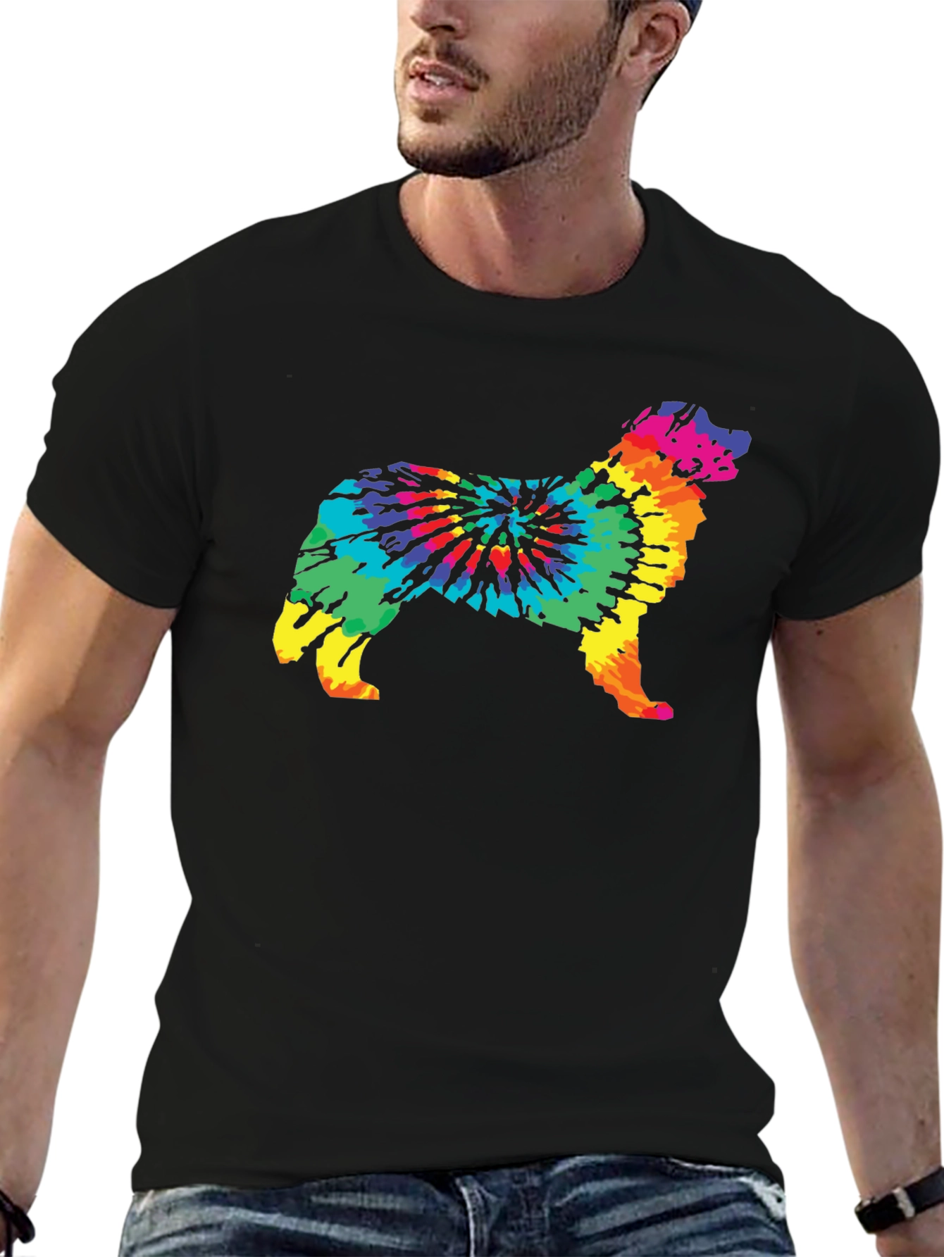 Tie-Dye Dog Graphic Tee