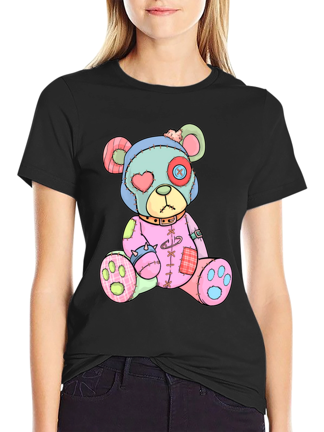 Creepy Cute Teddy Bear Graphic Tee