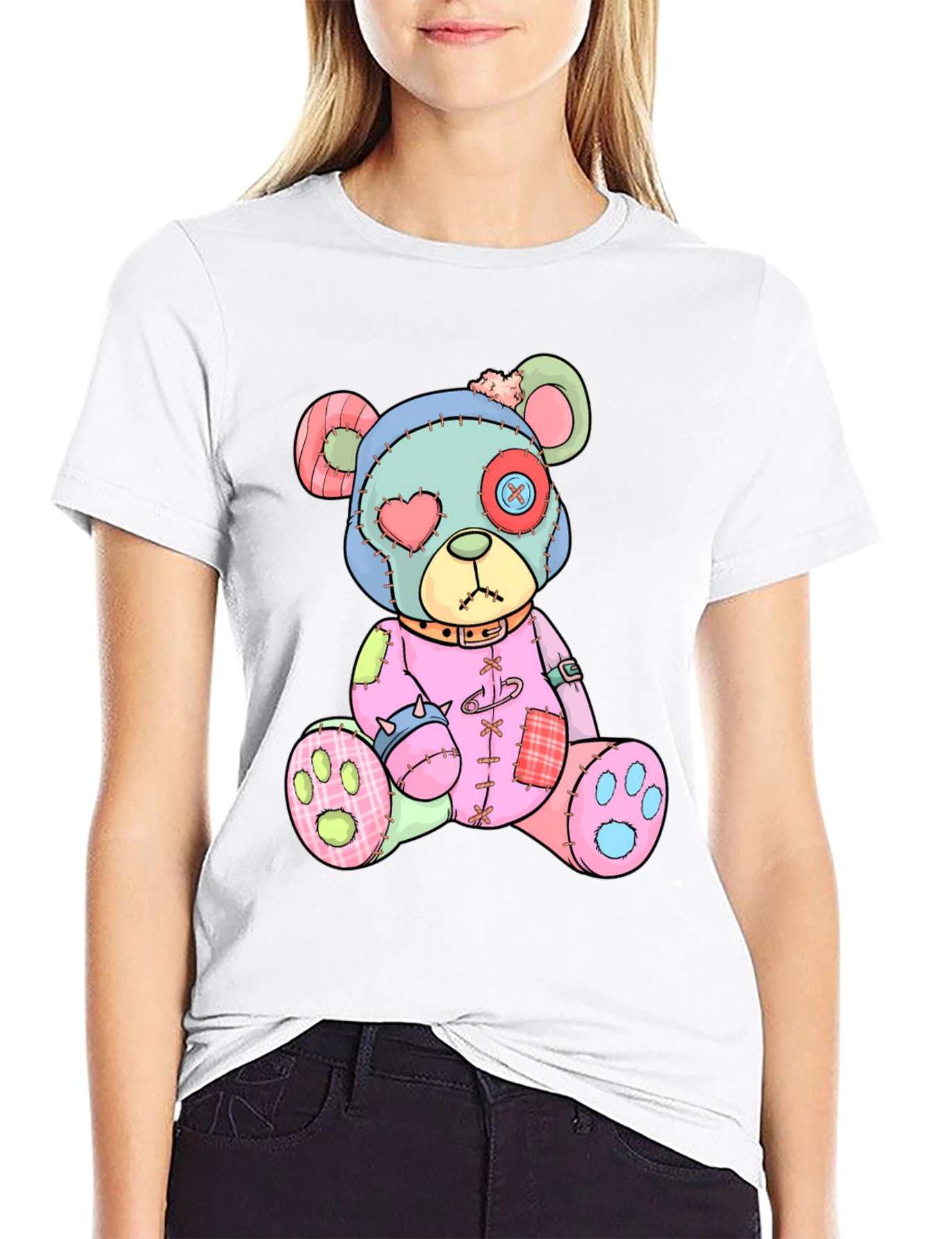 Creepy Cute Teddy Bear Graphic Tee