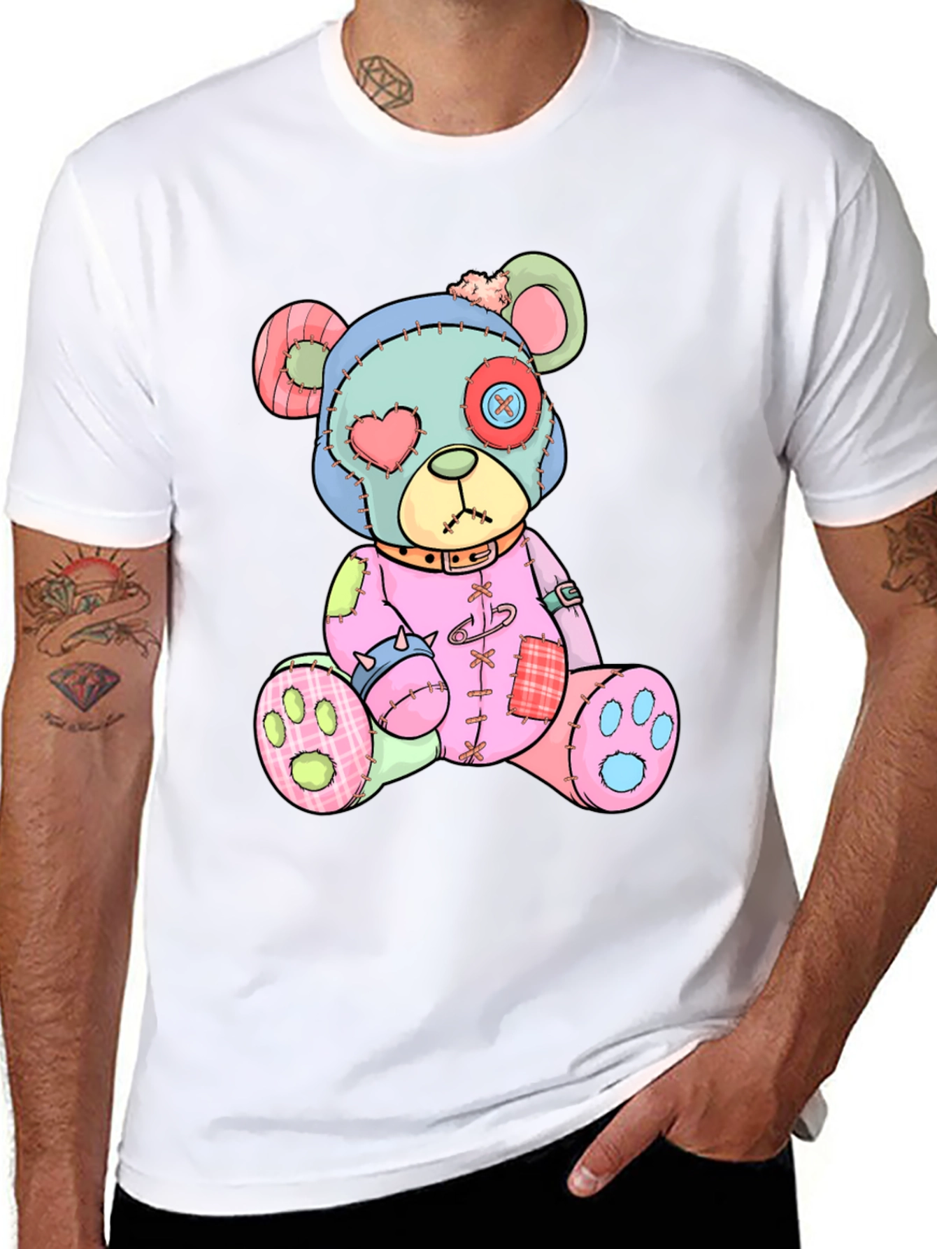 Creepy Cute Teddy Bear Graphic Tee