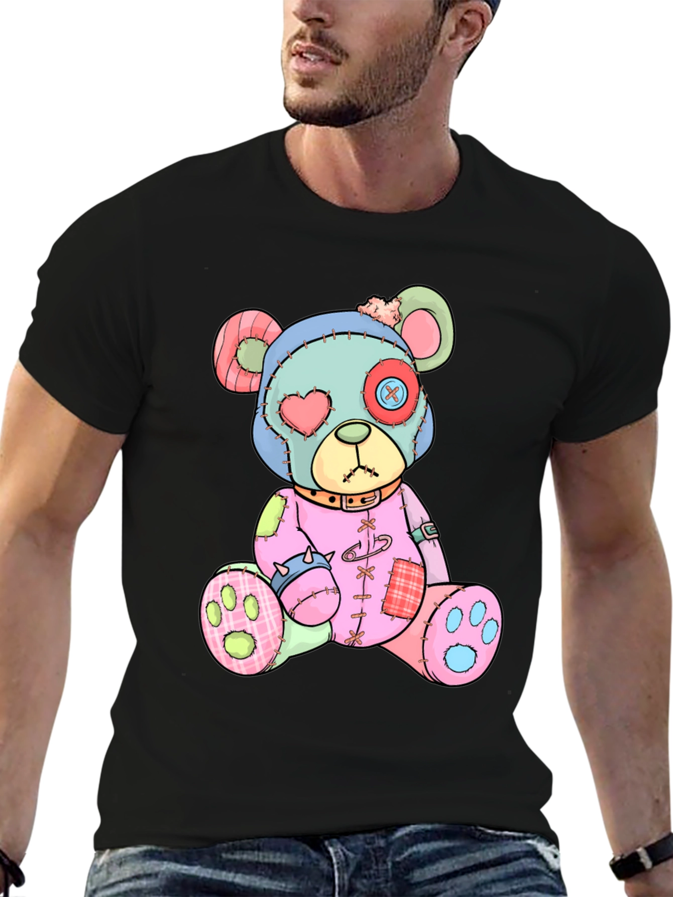 Creepy Cute Teddy Bear Graphic Tee