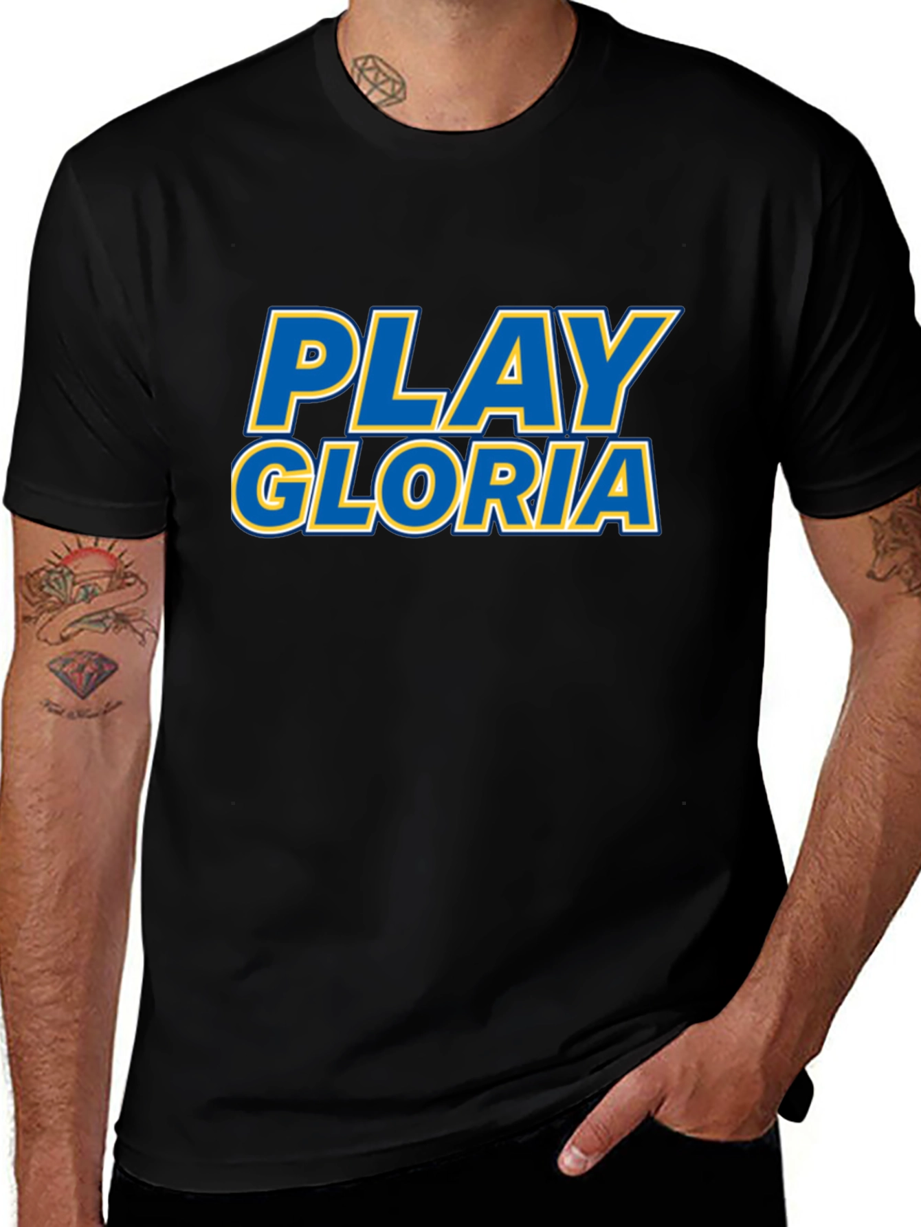 Play Gloria T-Shirt - Black Cotton Tee