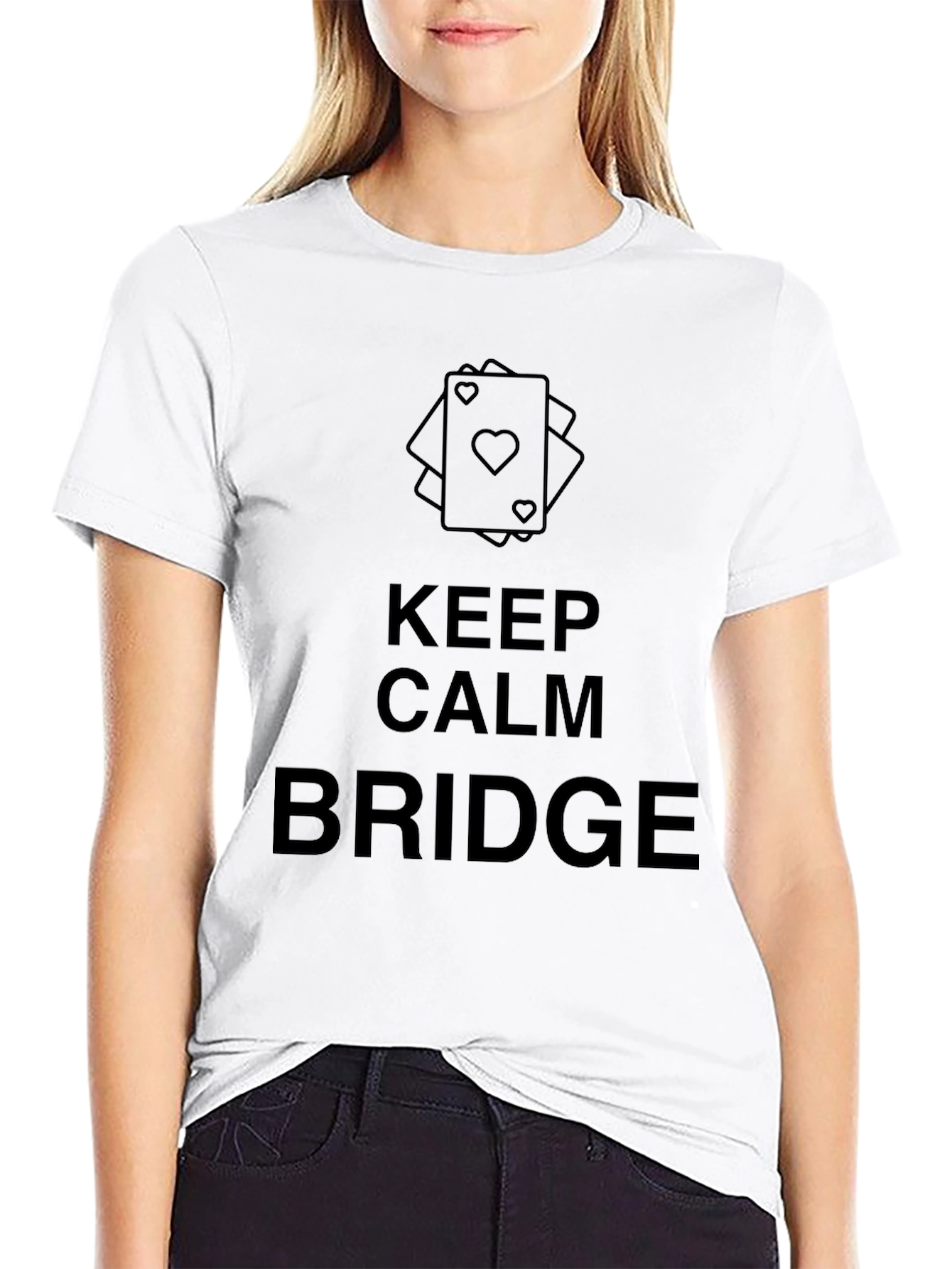 Keep Calm and Bridge T-Shirt - Card Game Tee