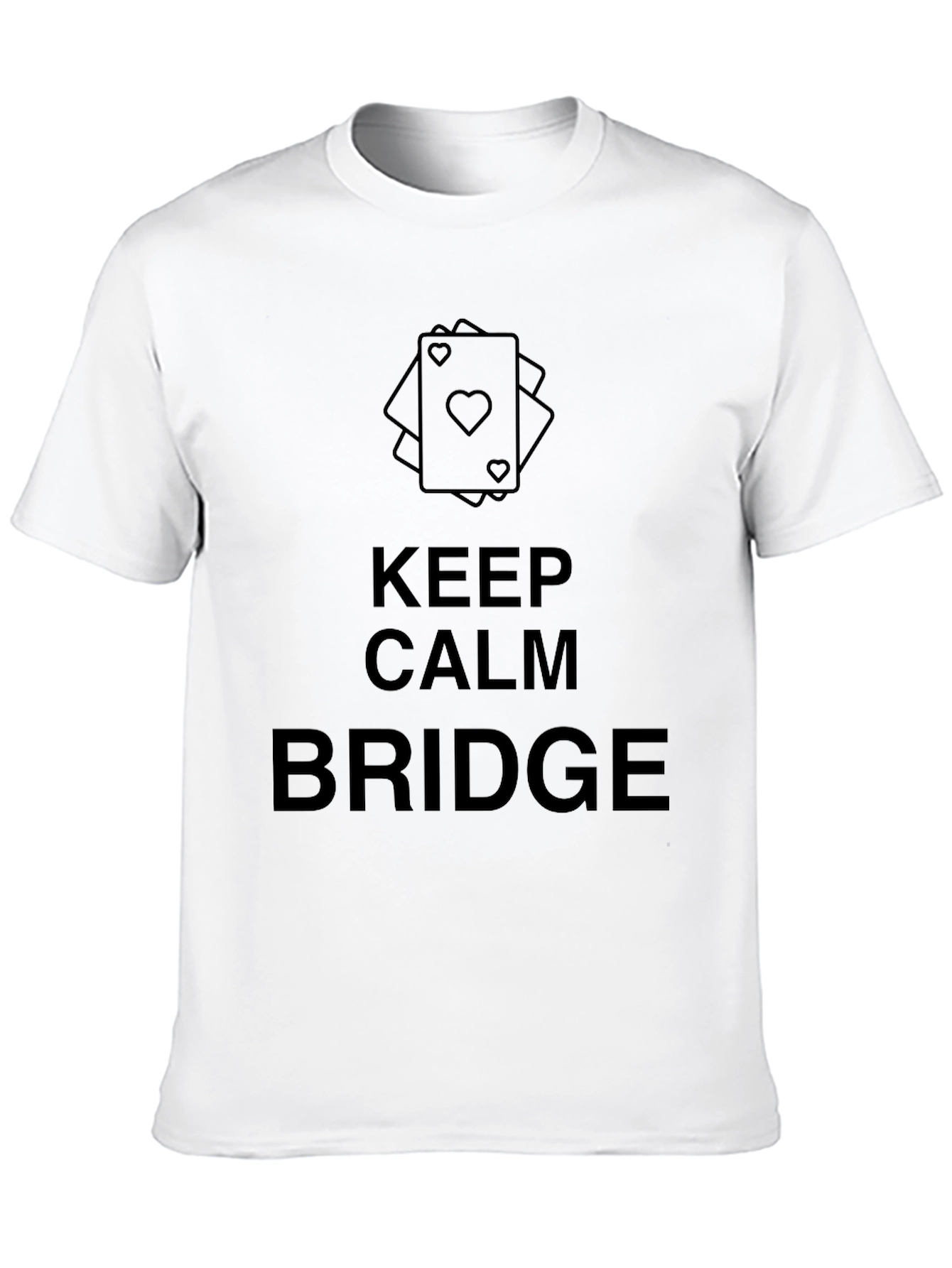 Keep Calm and Bridge T-Shirt - Card Game Tee