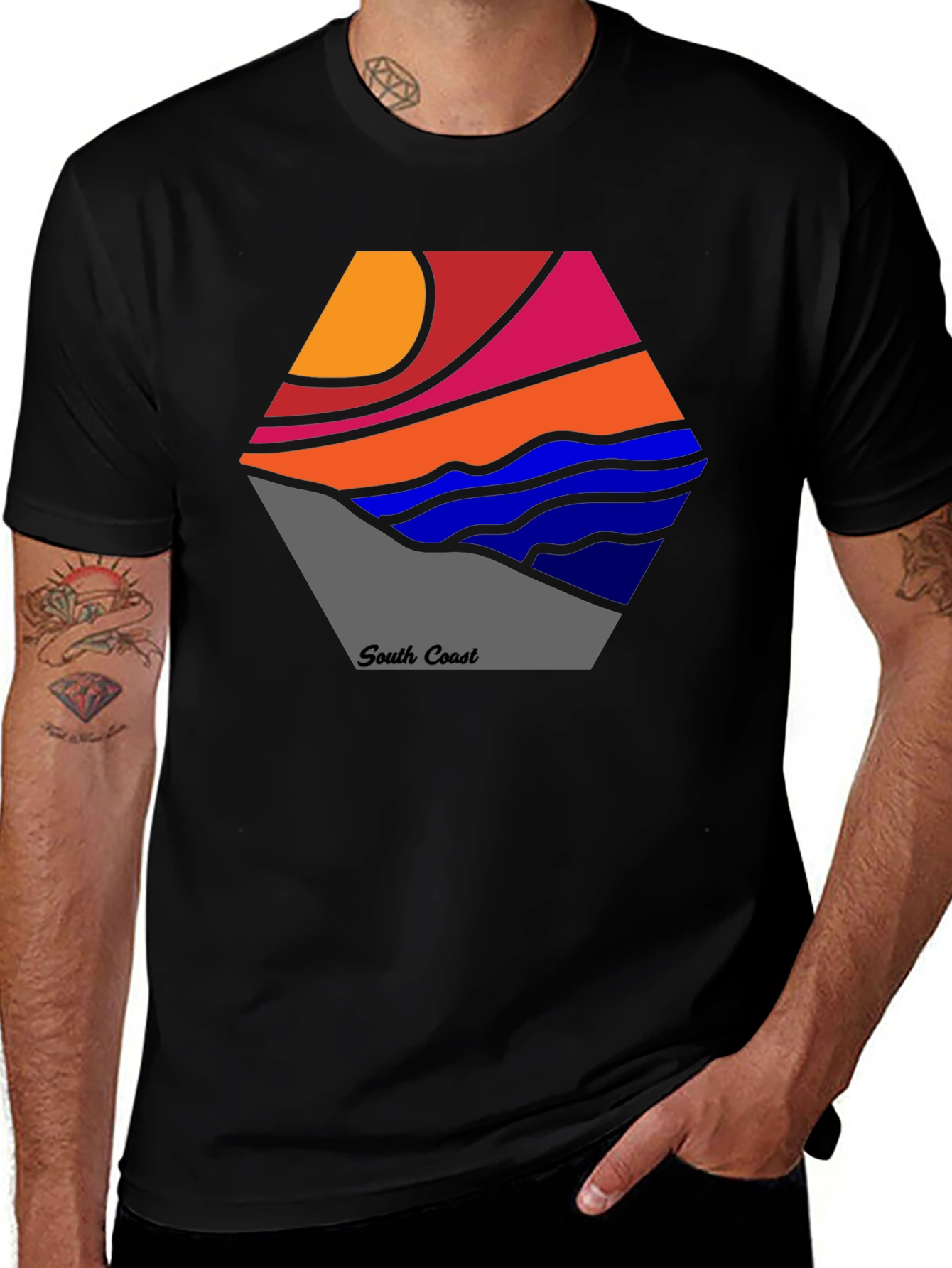 South Coast Graphic Tee - Stylish Cotton Blend Shirt