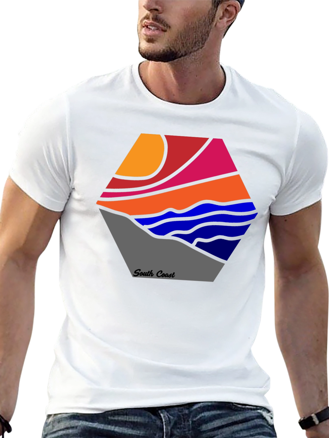 South Coast Graphic Tee - Stylish Cotton Blend Shirt