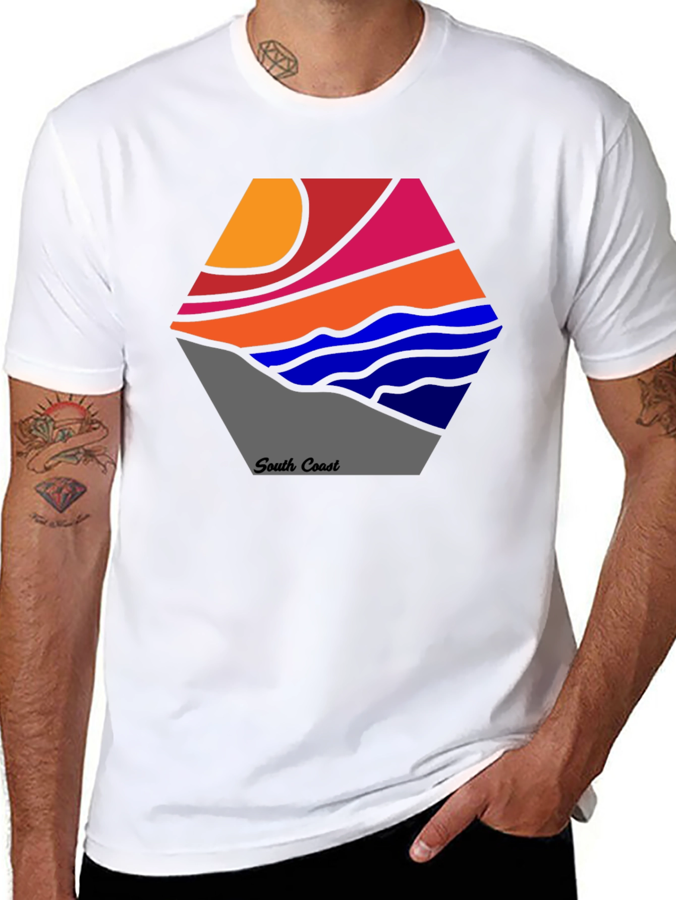 South Coast Graphic Tee - Stylish Cotton Blend Shirt