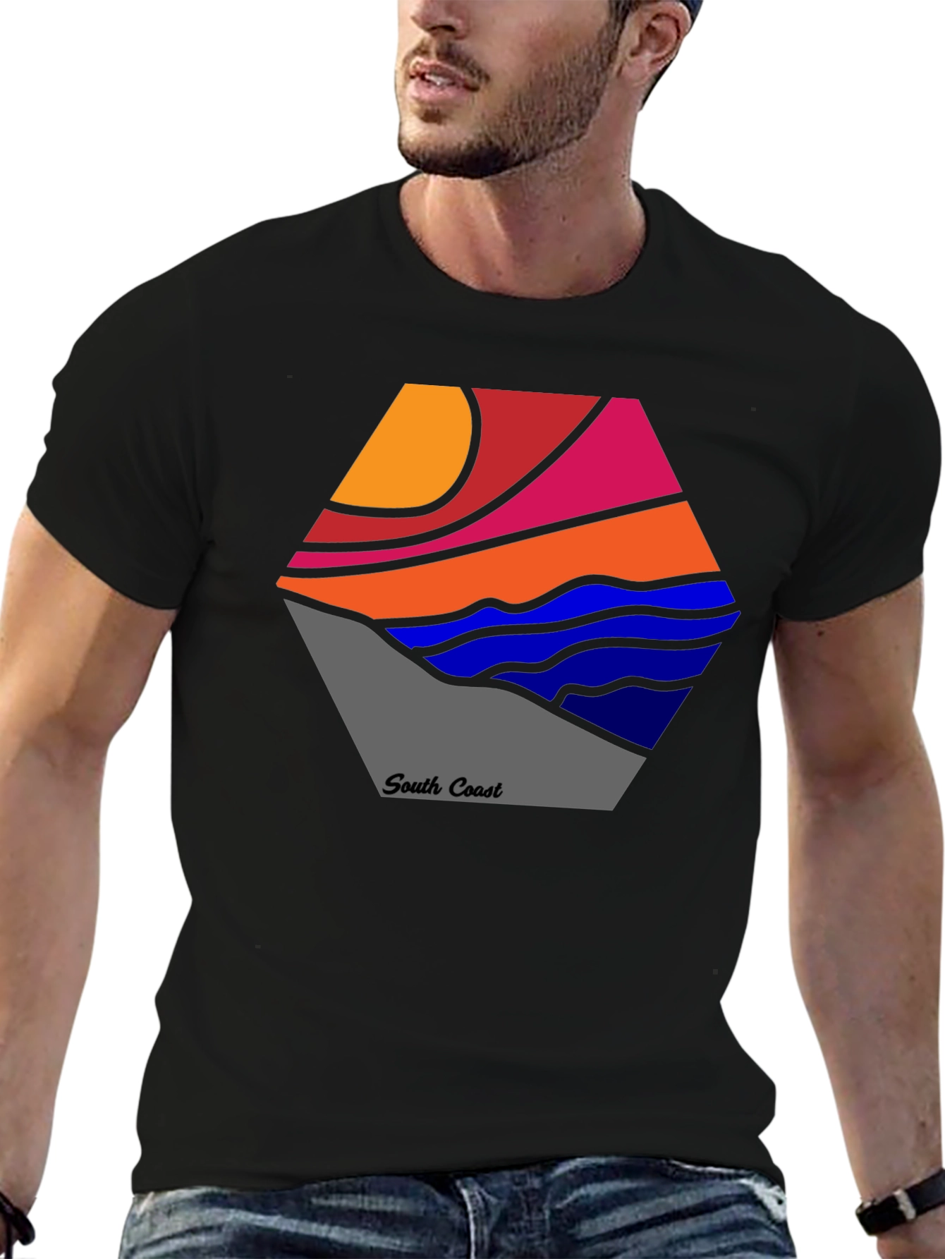 South Coast Graphic Tee - Stylish Cotton Blend Shirt