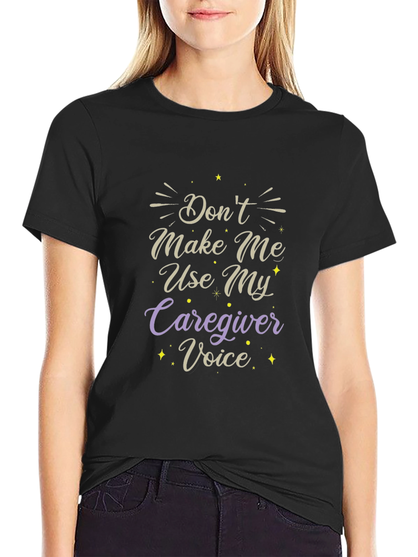 Caregiver Voice T-Shirt - Funny Slogan Tee