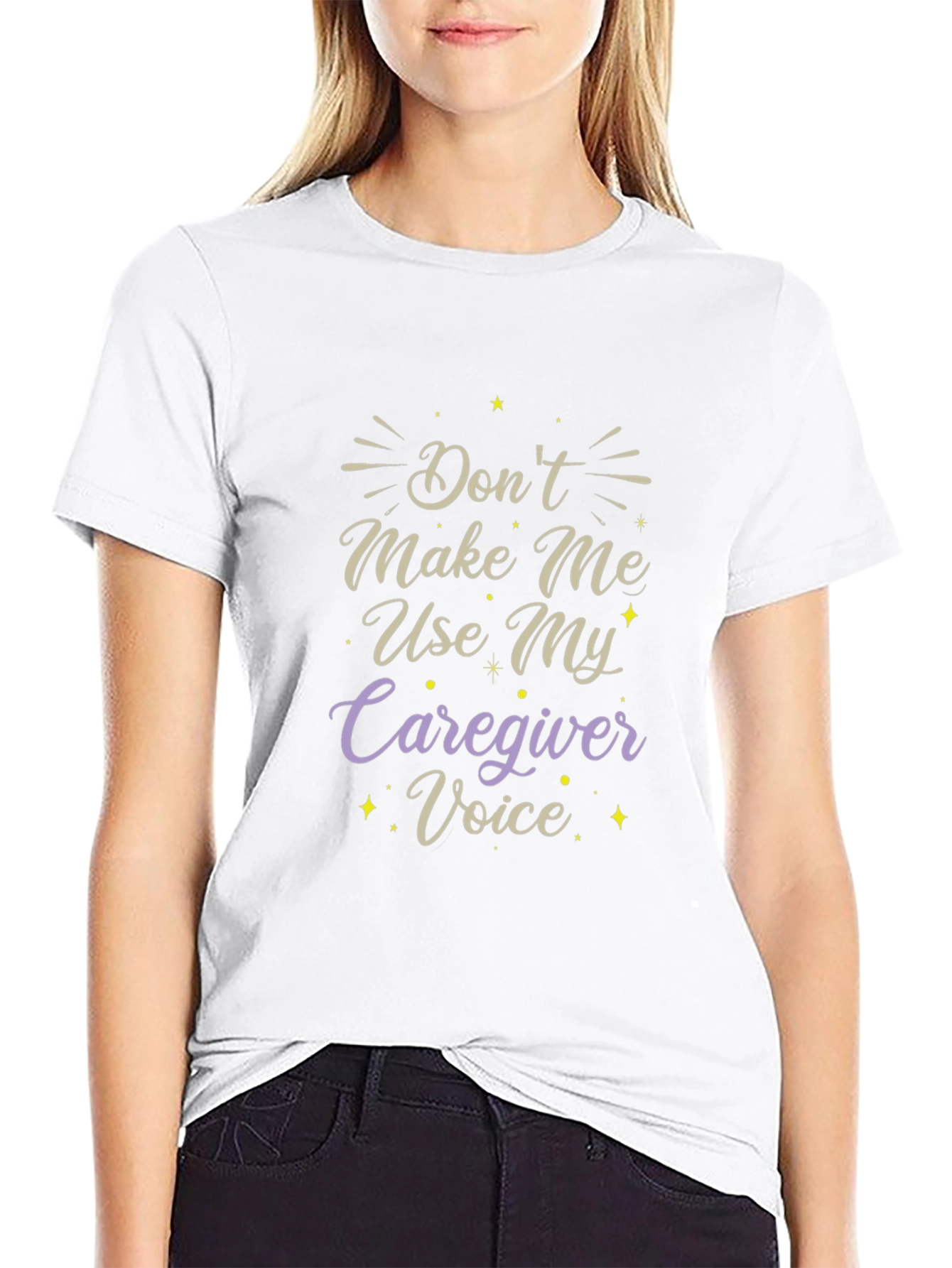 Caregiver Voice T-Shirt - Funny Slogan Tee
