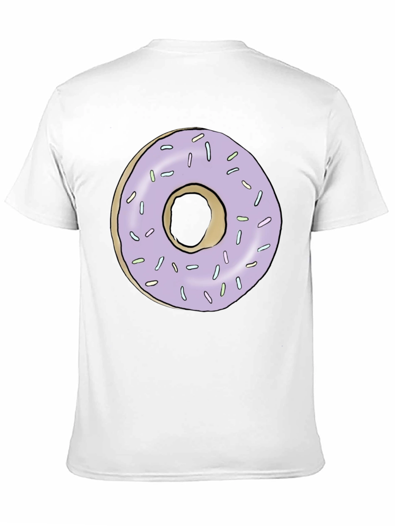 Donut Graphic Tee - Black Casual T-Shirt