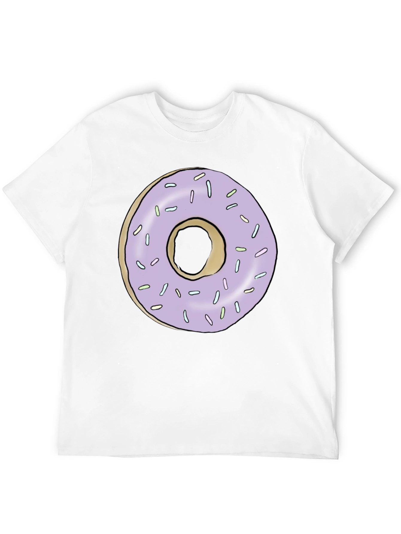 Donut Graphic Tee - Black Casual T-Shirt