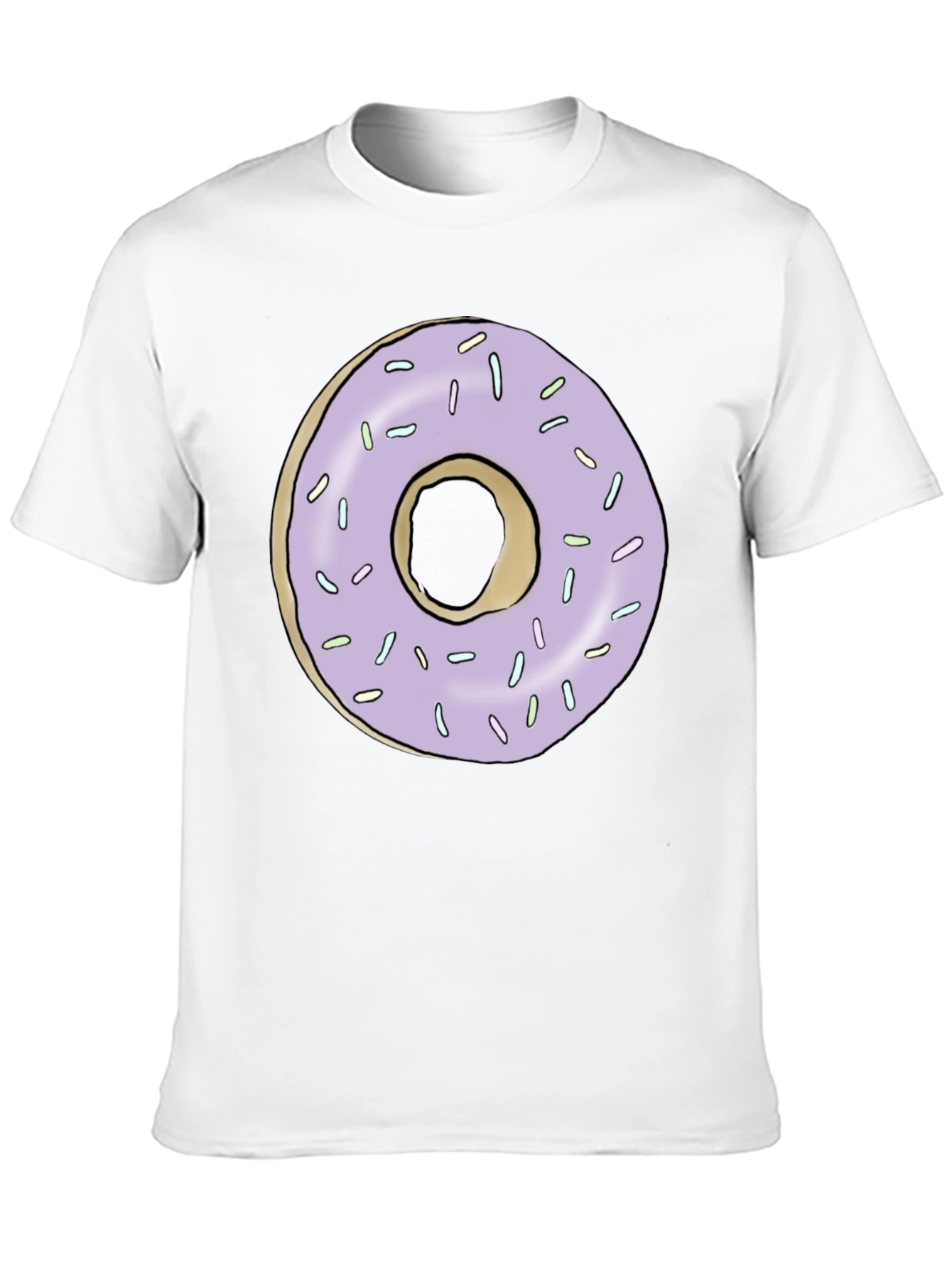 Donut Graphic Tee - Black Casual T-Shirt