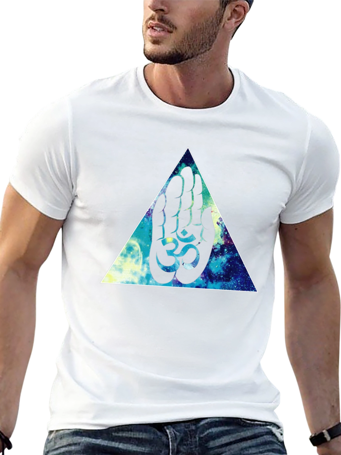 Om Hand Graphic Black Tee