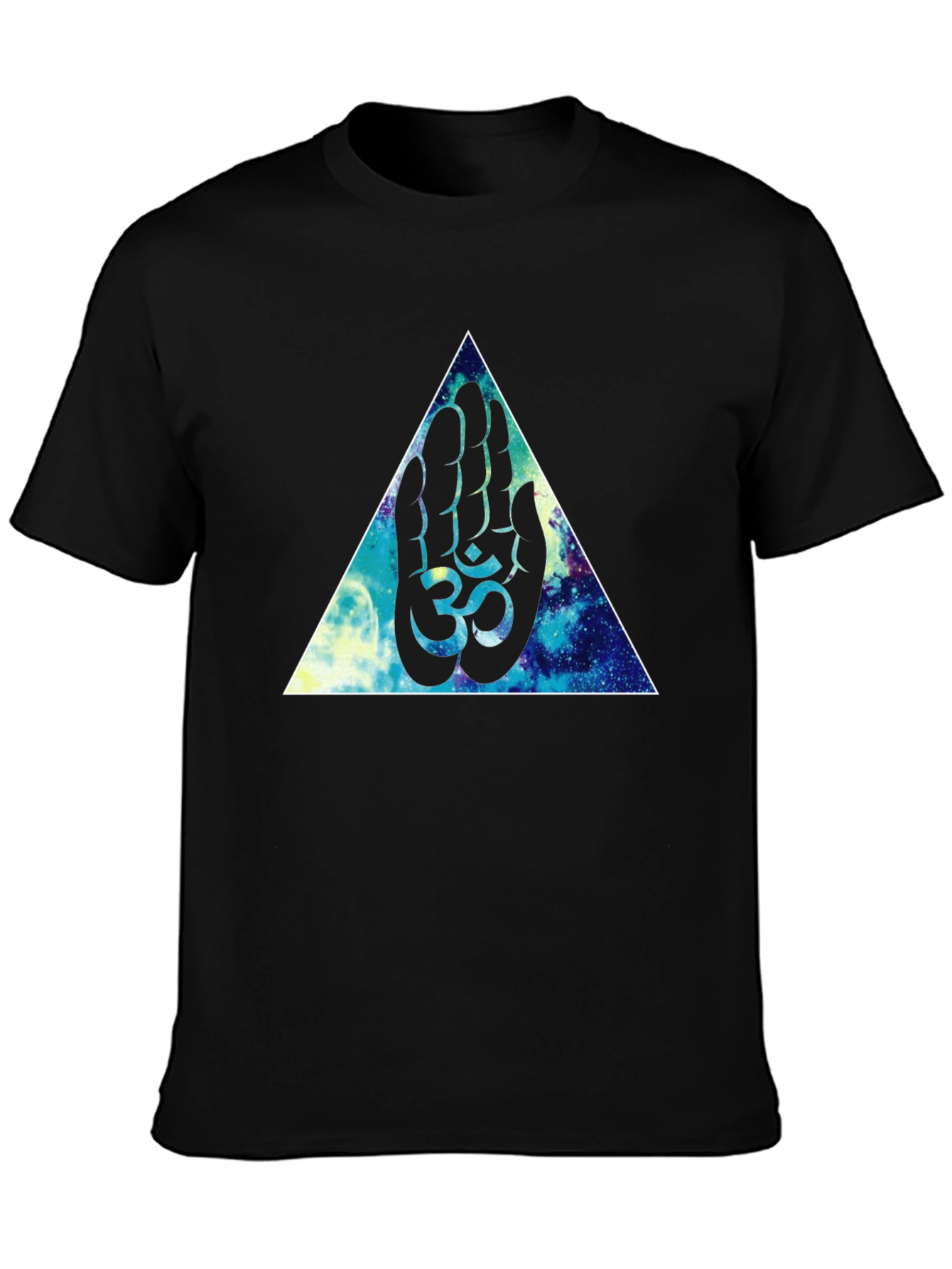 Om Hand Graphic Black Tee