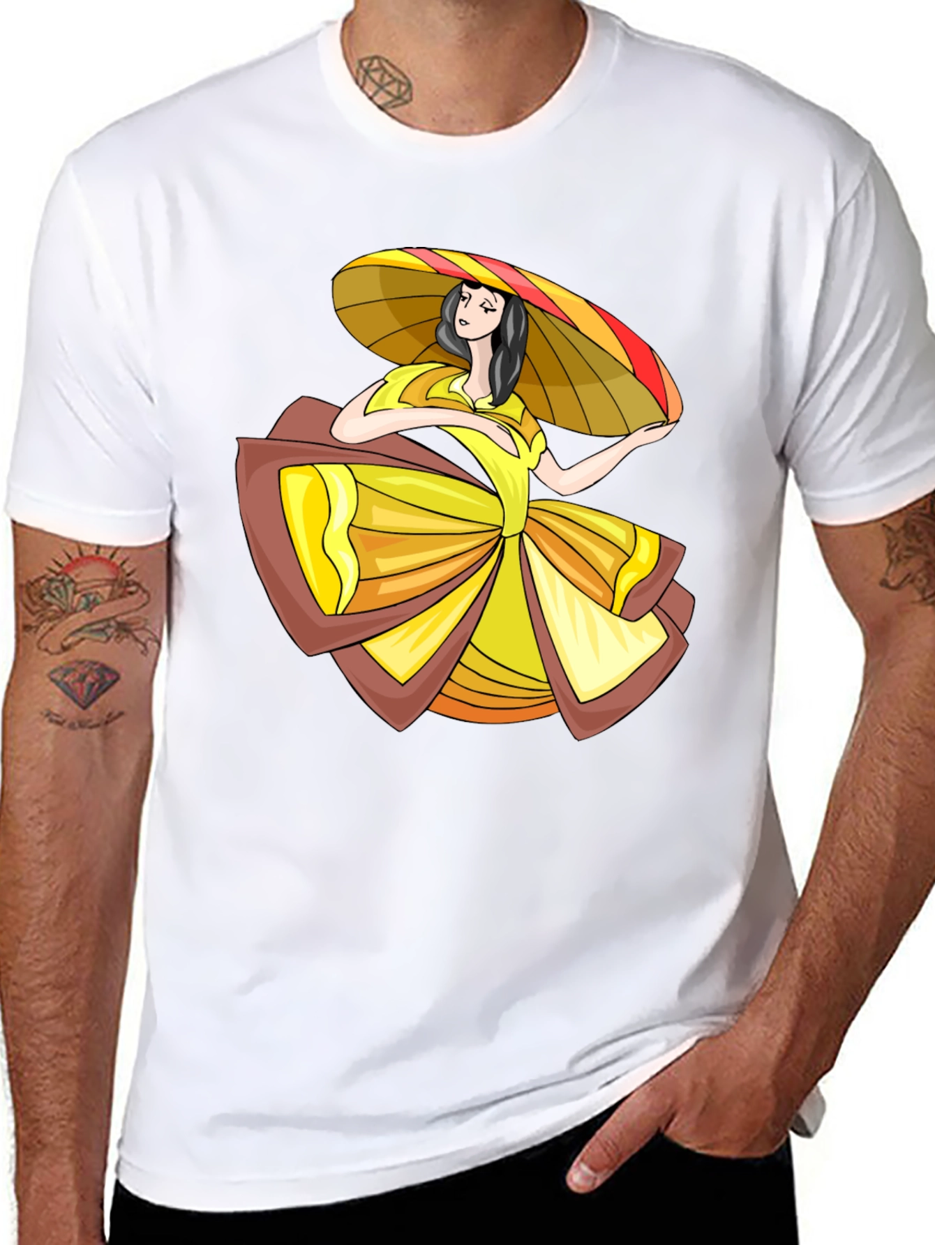 Folklorico Dancer Graphic Tee - Stylish Comfort