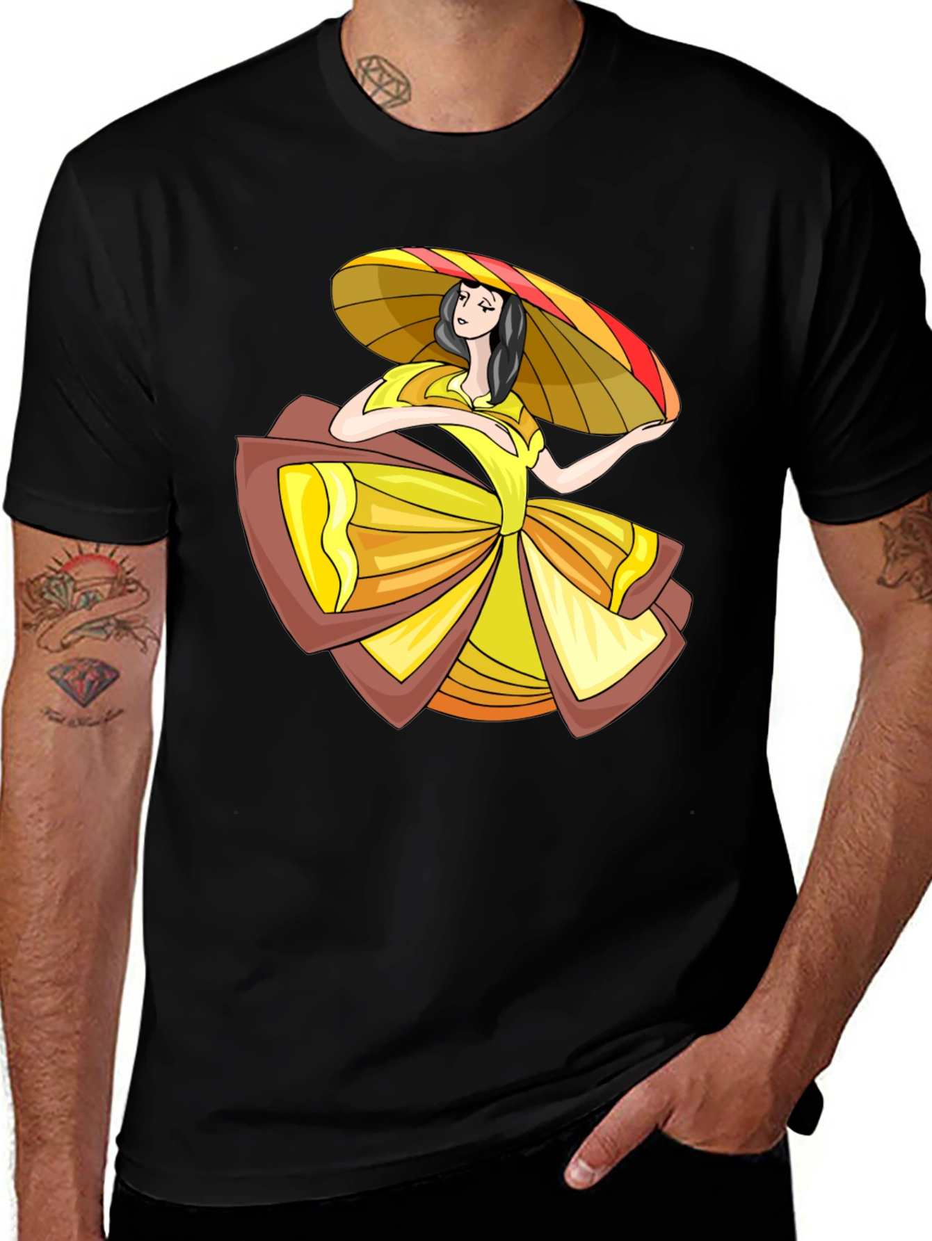 Folklorico Dancer Graphic Tee - Stylish Comfort