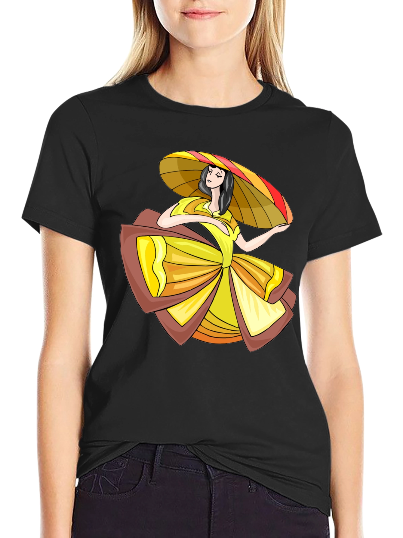 Folklorico Dancer Graphic Tee - Stylish Comfort