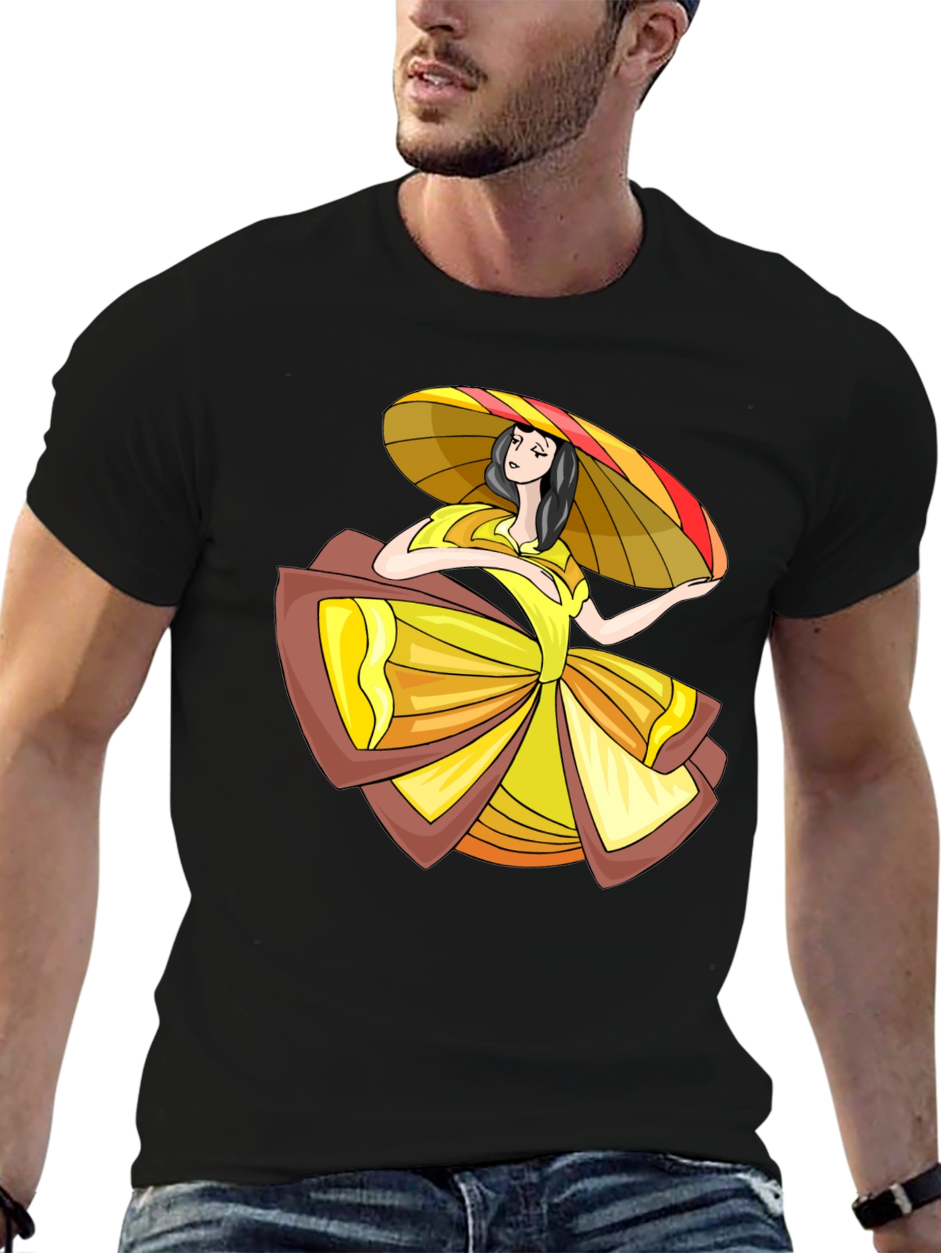 Folklorico Dancer Graphic Tee - Stylish Comfort