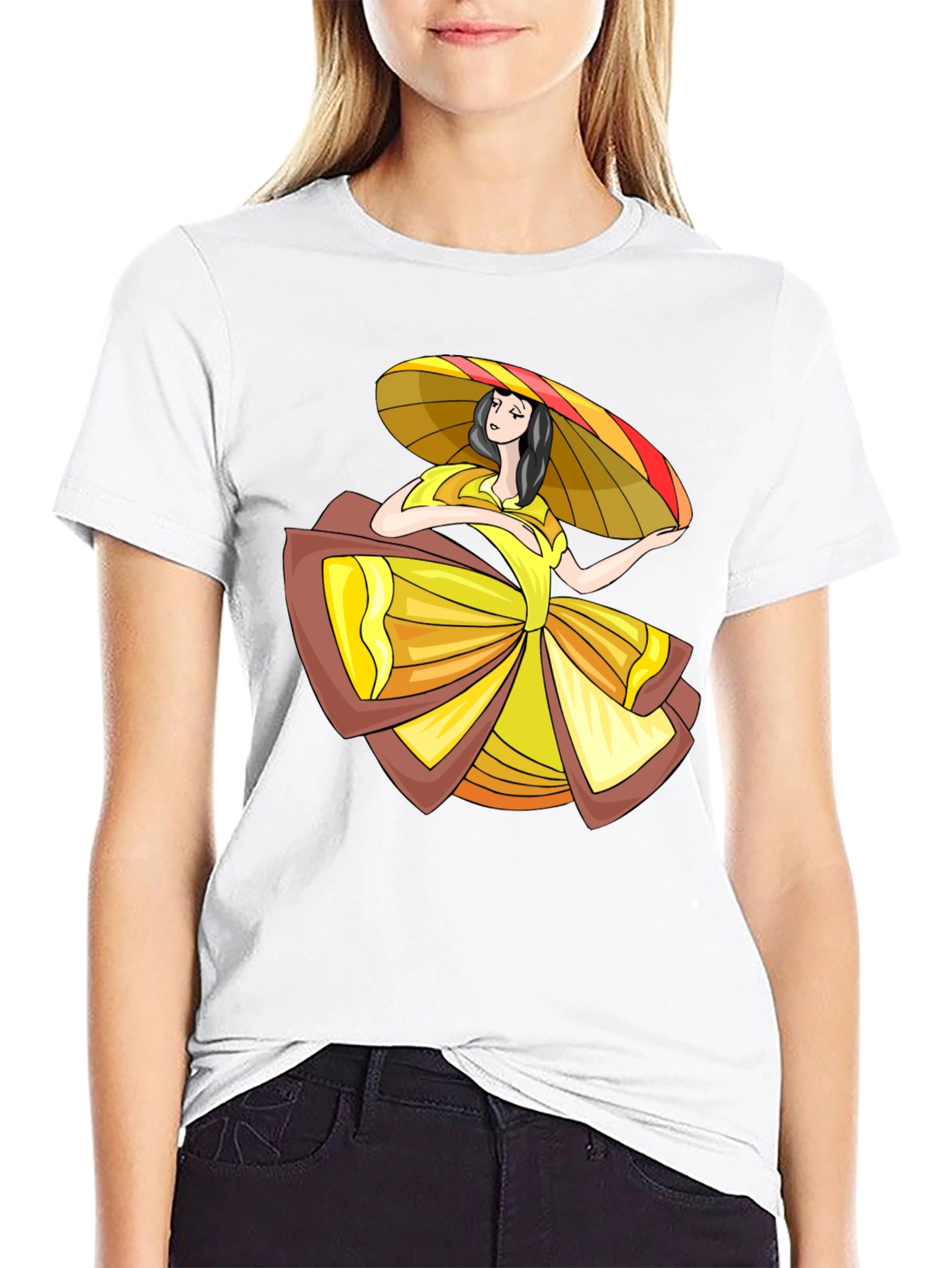 Folklorico Dancer Graphic Tee - Stylish Comfort
