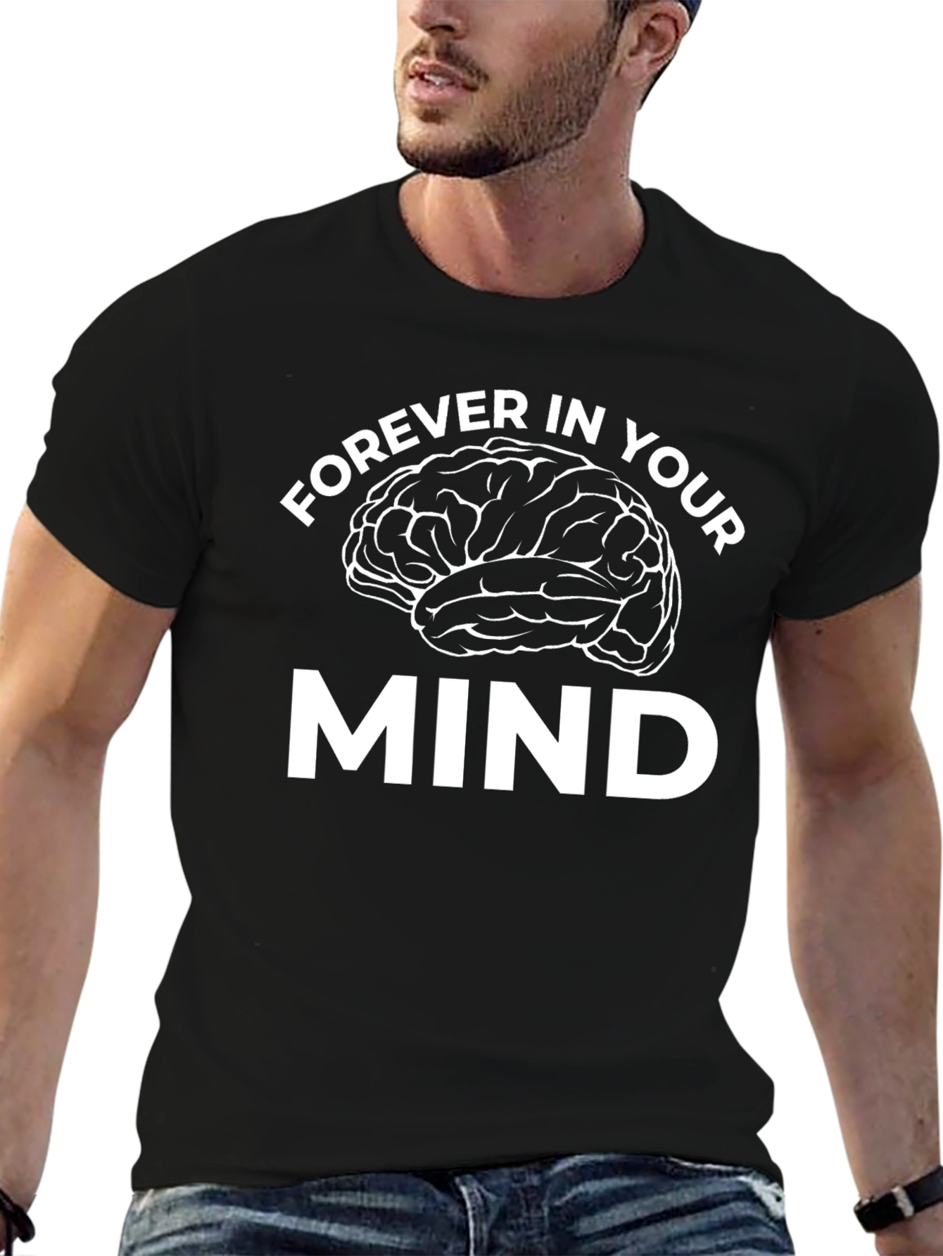Forever In Your Mind Brain Tee - Black