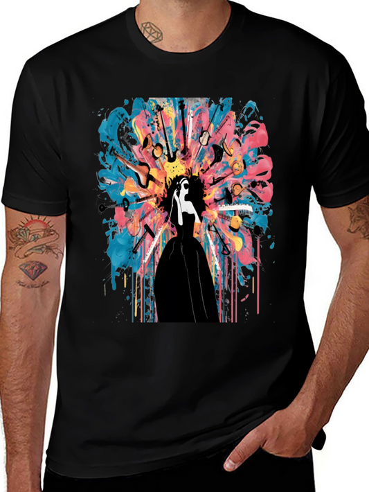 Musical Mind T-Shirt: Abstract Instrument Design