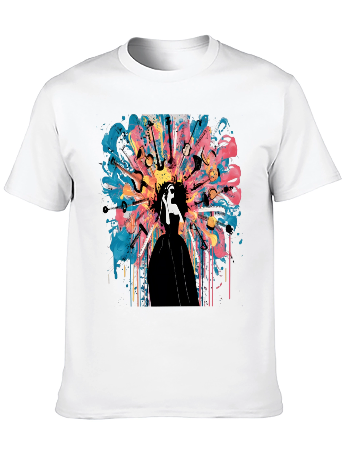 Musical Mind T-Shirt: Abstract Instrument Design