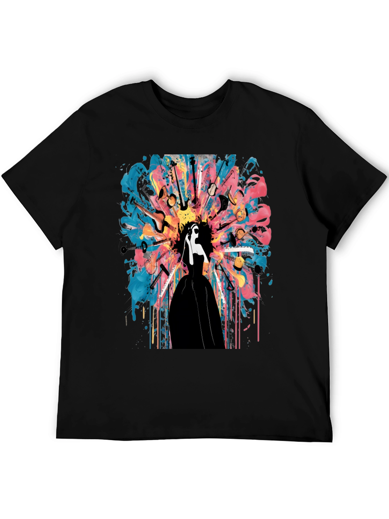 Musical Mind T-Shirt: Abstract Instrument Design