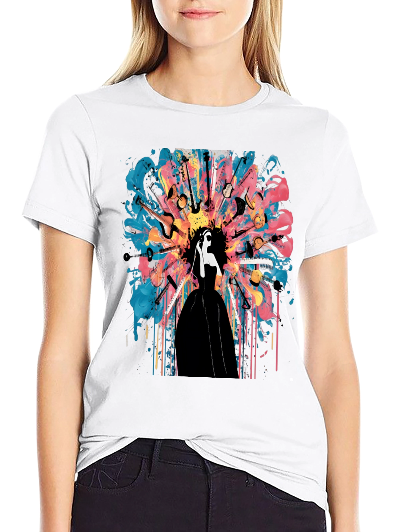 Musical Mind T-Shirt: Abstract Instrument Design