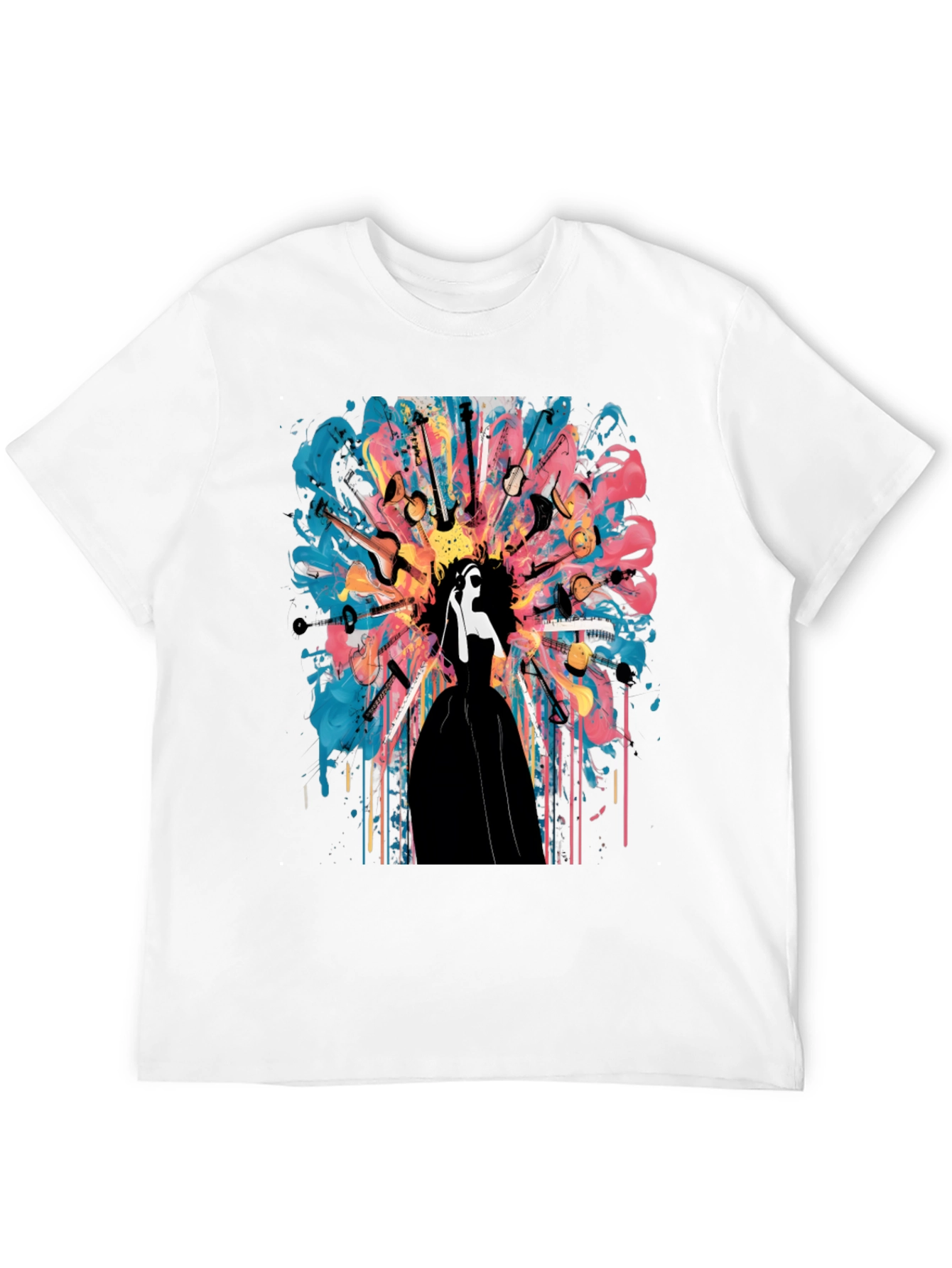 Musical Mind T-Shirt: Abstract Instrument Design