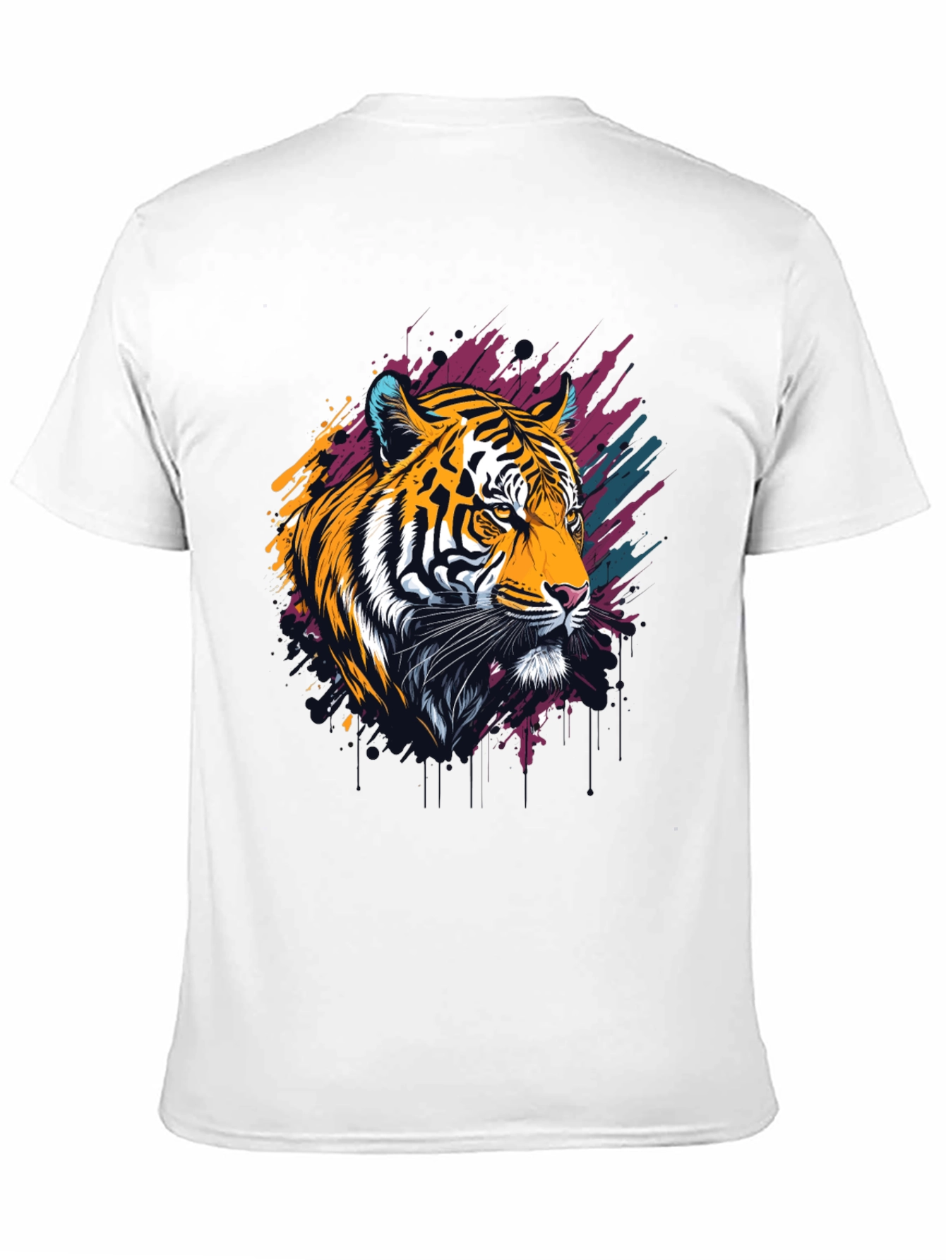 Tiger Graphic Tee - Bold Artistic Design