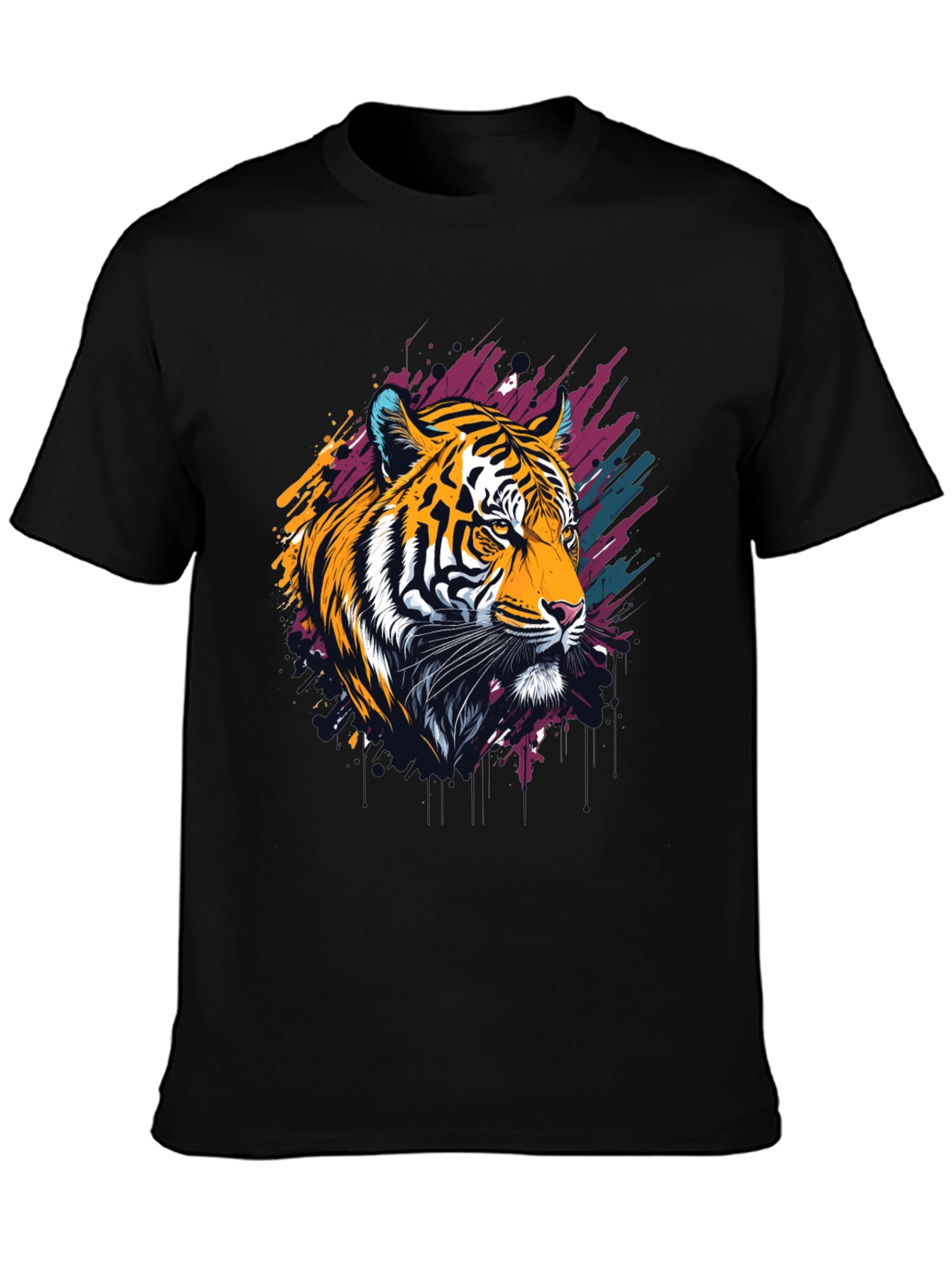 Tiger Graphic Tee - Bold Artistic Design