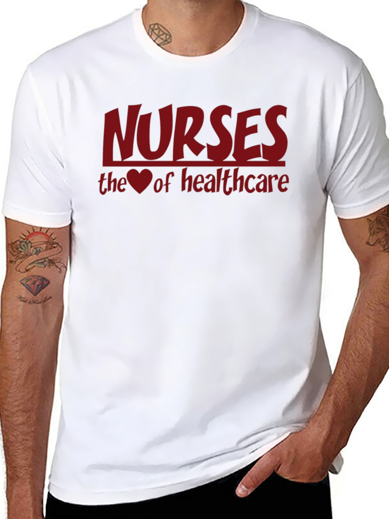 Nurses: The Heart of Healthcare Tee